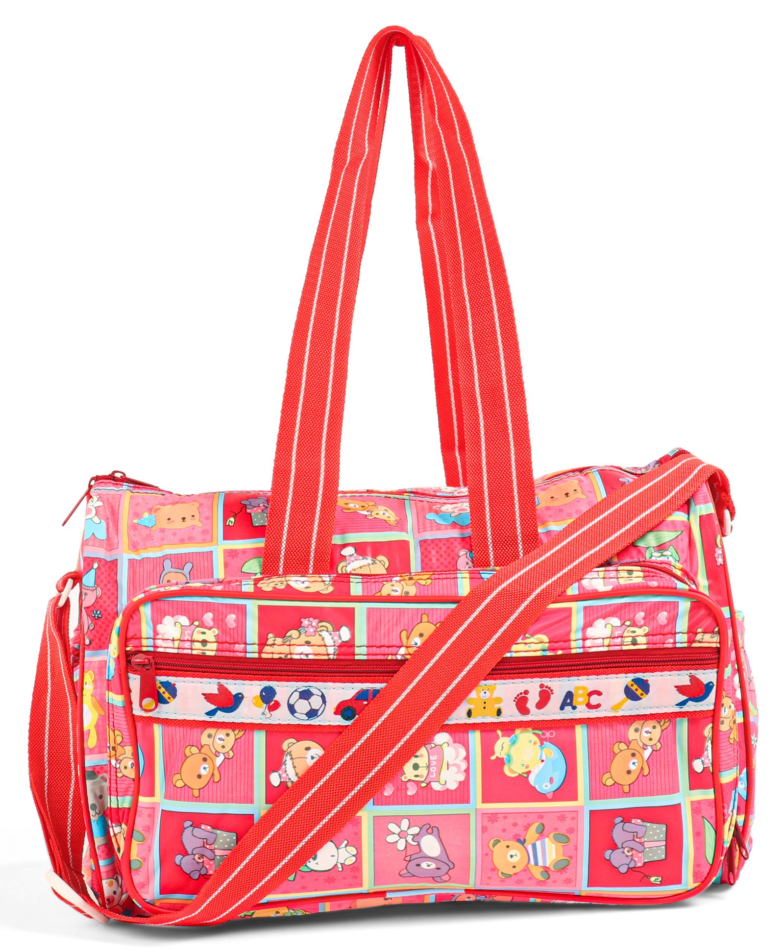 Diaper Bag Multiutility - Red (Prints May Vary)-image-1