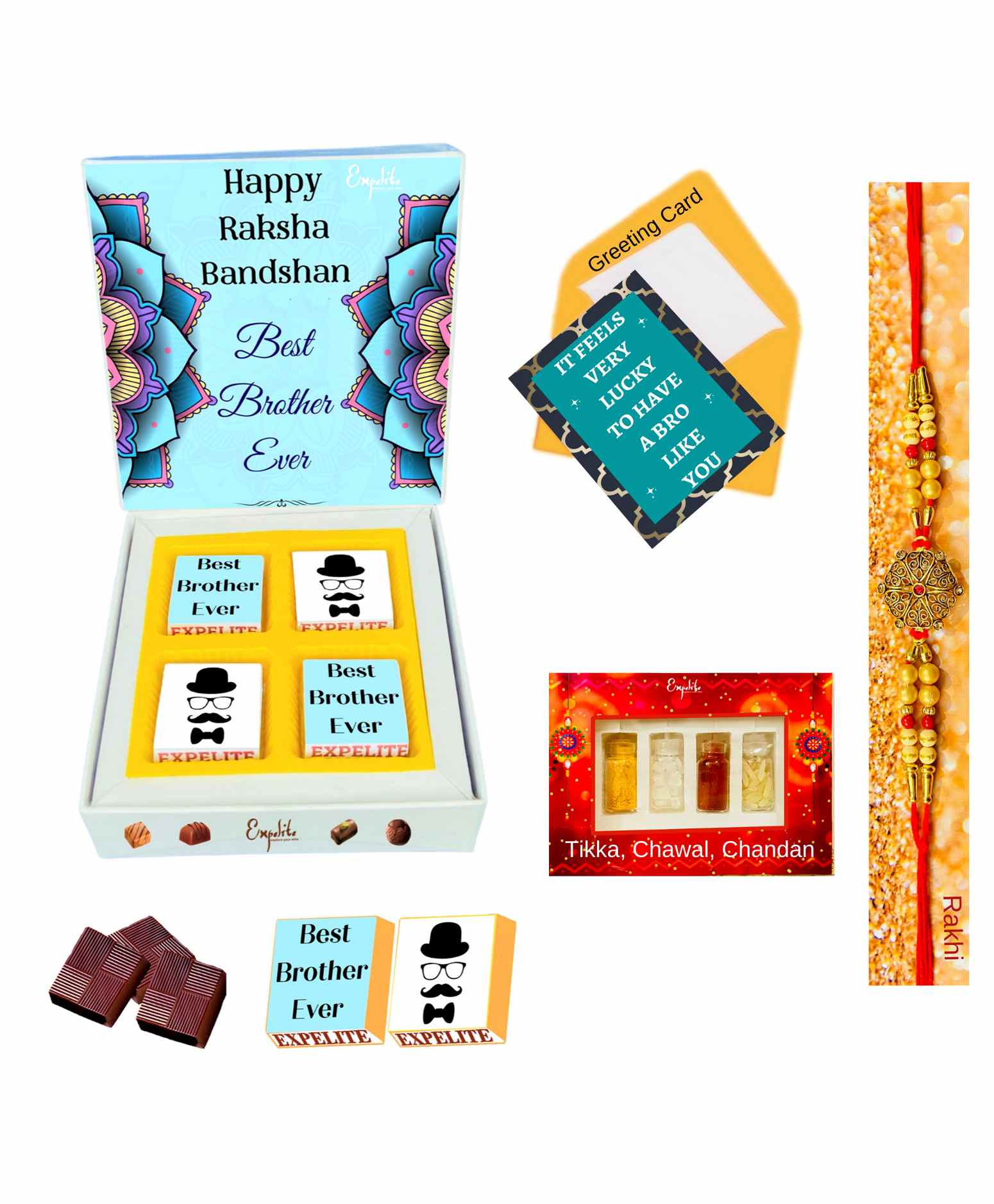 Expelite Raksha Bandhan Chocolate Combo - Multicolor-image-25