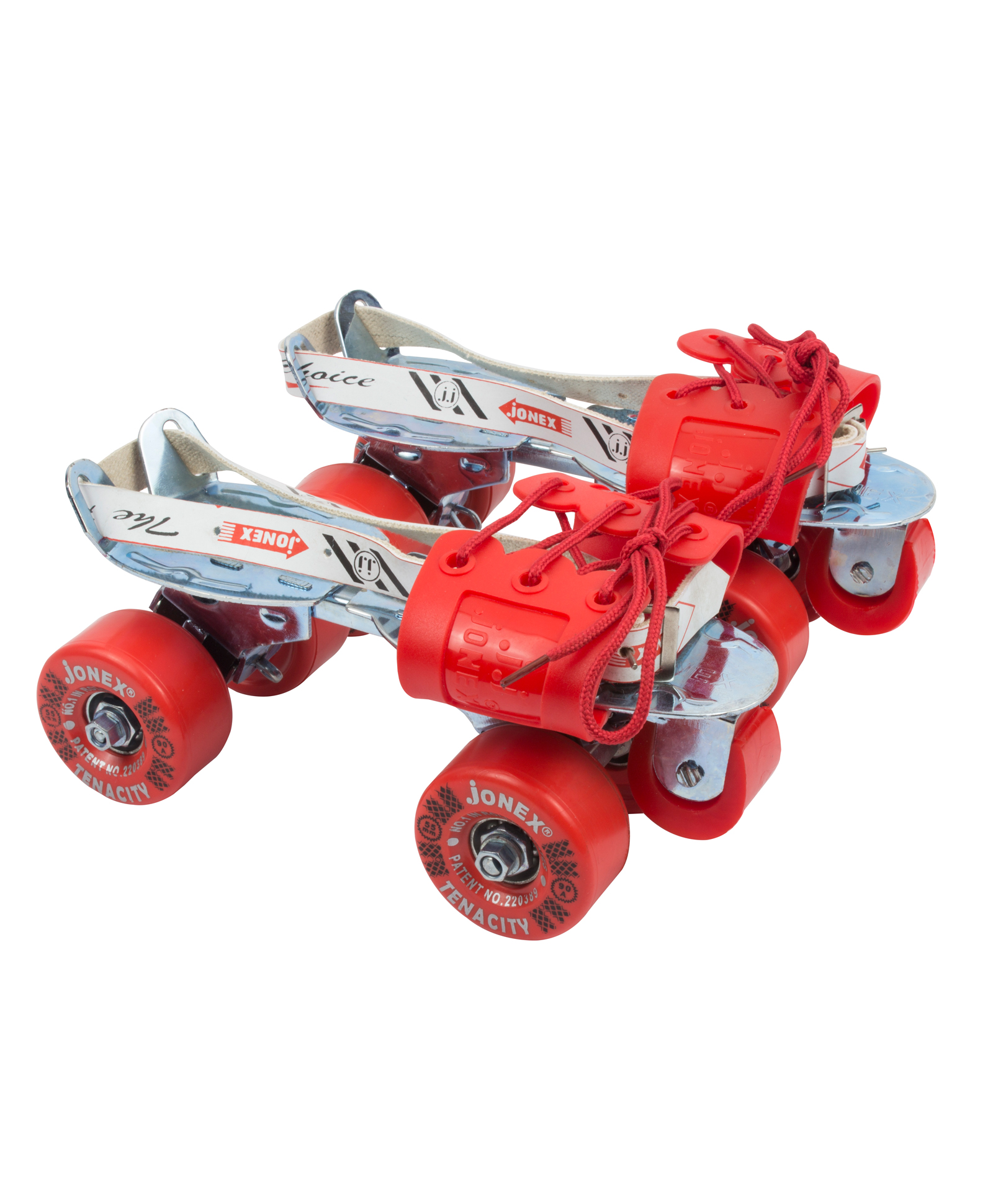 JJ Jonex Tenacity Brake Adjustable Quad Roller Skates - Red-image-10