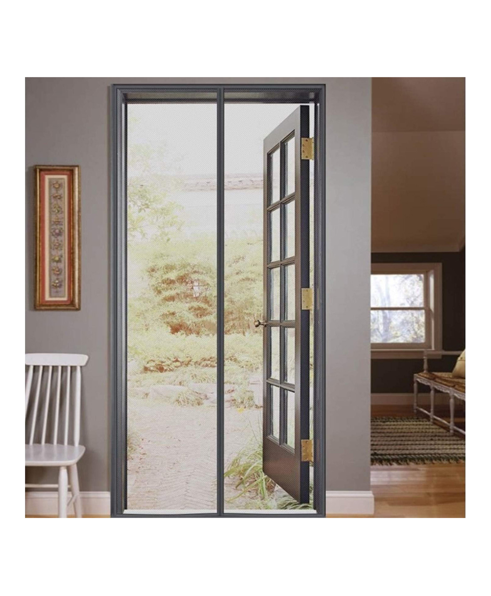 Lifekrafts Mosquito Screen Door Net Curtain - Grey-image-13
