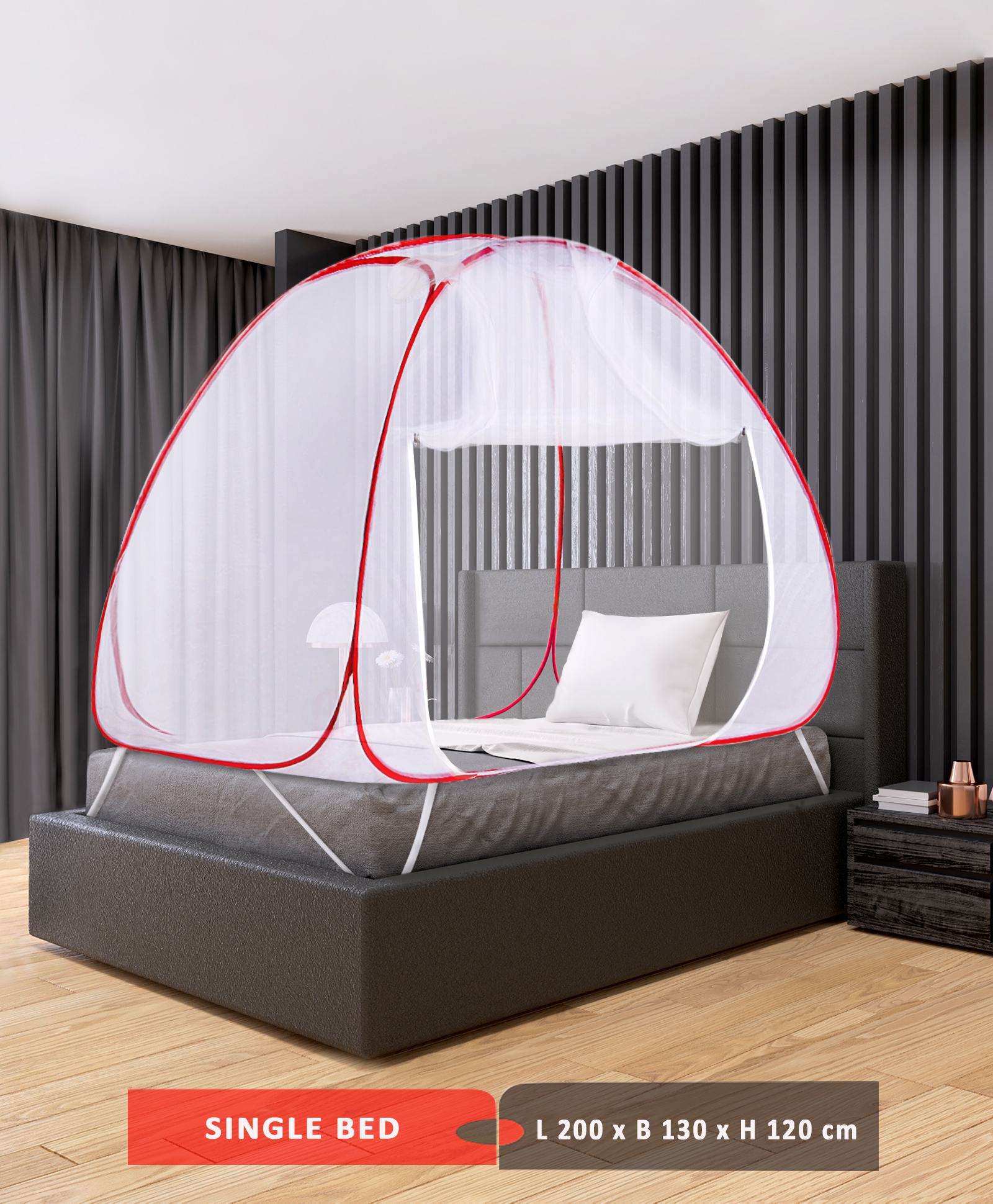 Mosquito Nets 4 U LARGE MOSQUITO NET Bed Canopy Maximum Insect Net Protection No Skin Irritation Deet Free Natural Repellent 