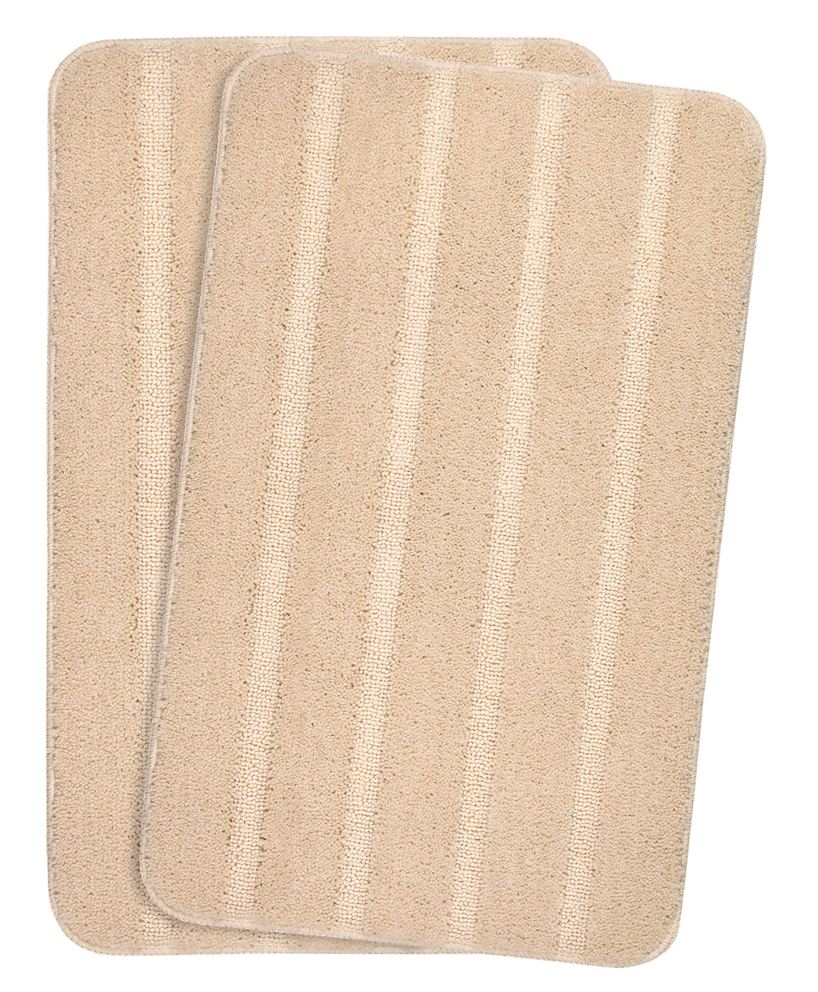 Saral Home Microfiber Anti Skid Bathmat Pack Of 2 - Beige-image-7