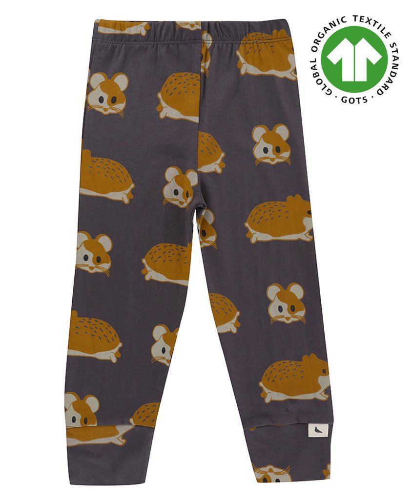 Turtledove London Full Length Organic Cotton Legging Hamster Print - Grey-image-27