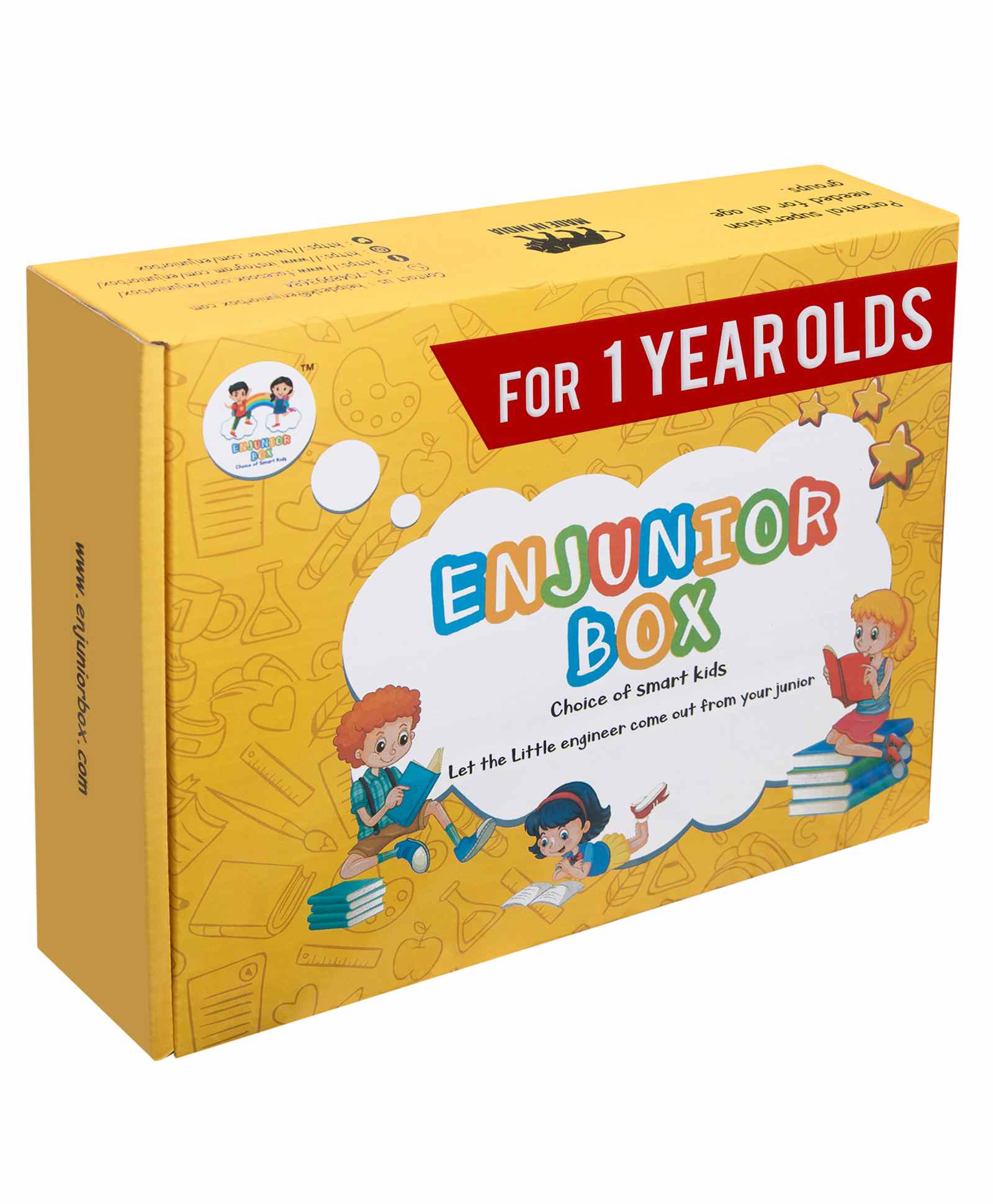 Enjunior Box Educational Activity Game With Puzzles & Role Play Mask - Yellow-image-24