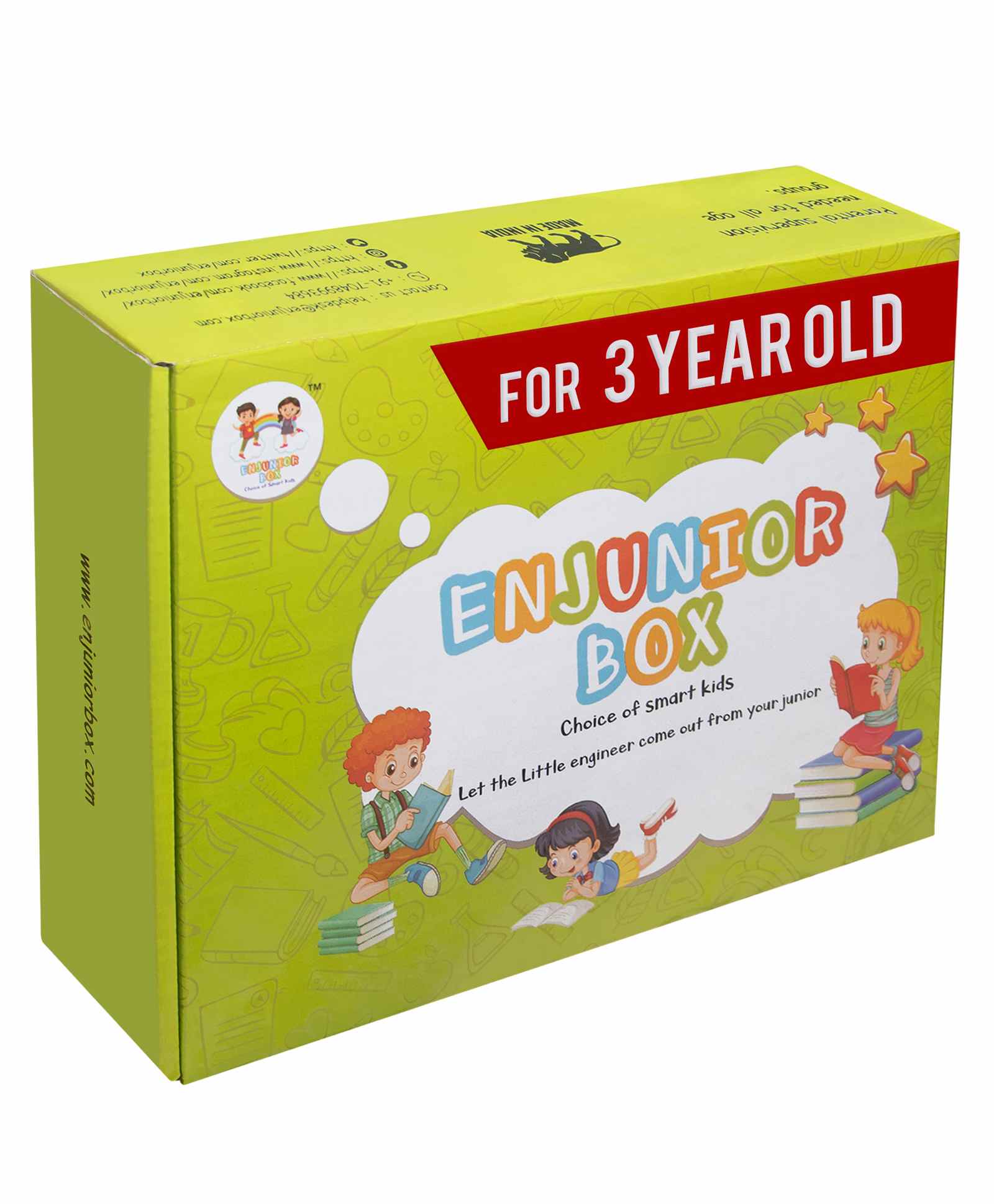 Enjunior Box Educational Activity Game With Puzzles & Activity Flash Cards - Green-image-34
