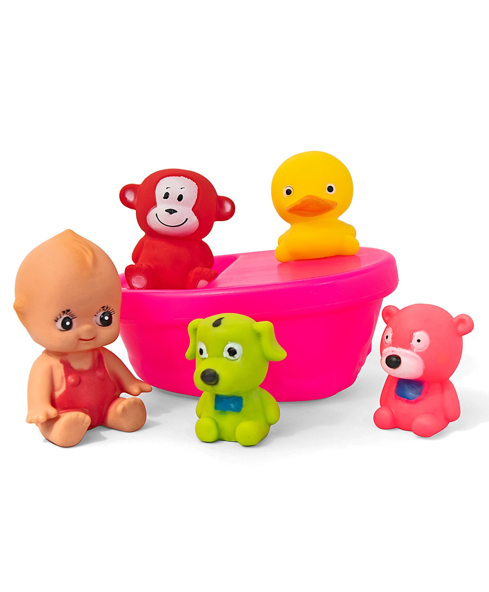 Ratnas Squeezy Bath Toys Set of 5 (Colour & Print May Vary)-picture-34