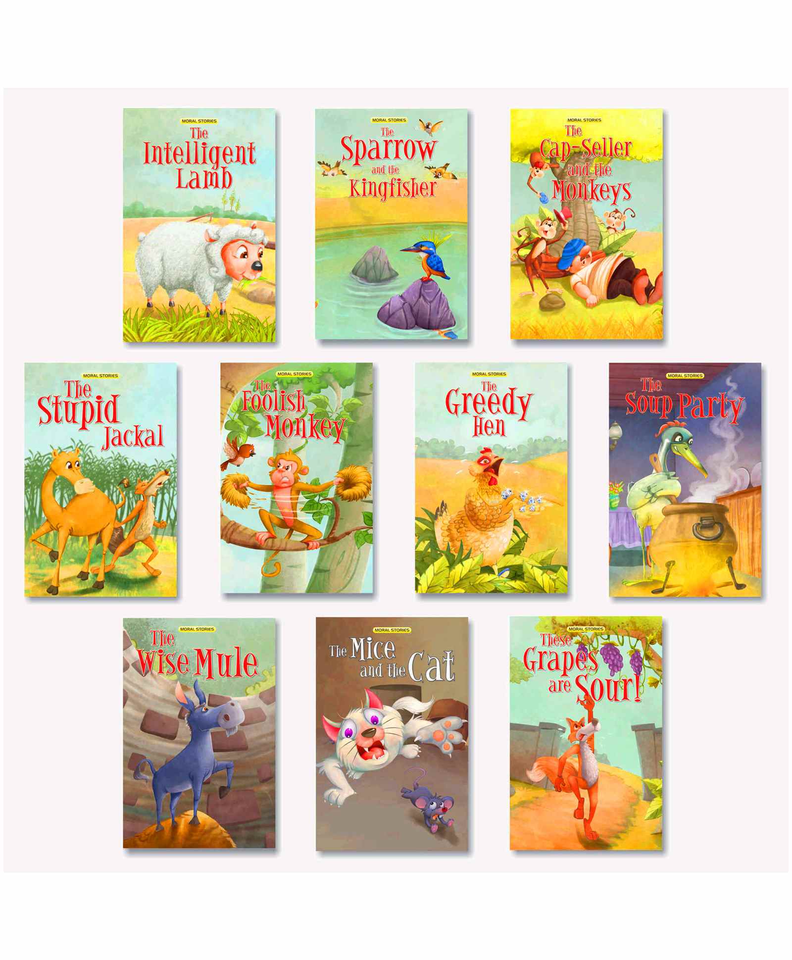 Moral Story Books Pack of 10 - English Online in India, Buy at Best Price  from  - 9656538