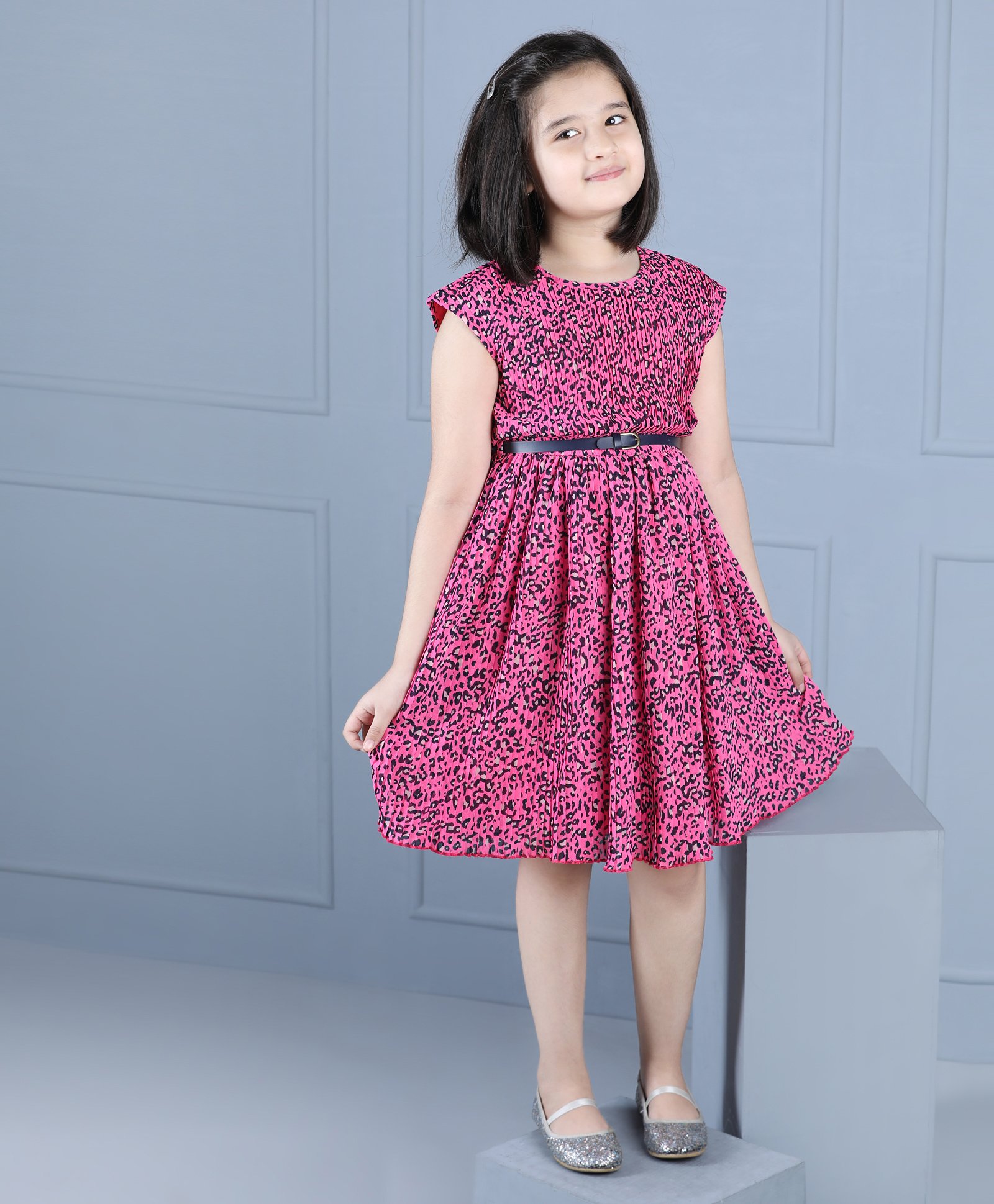 pleated frock design