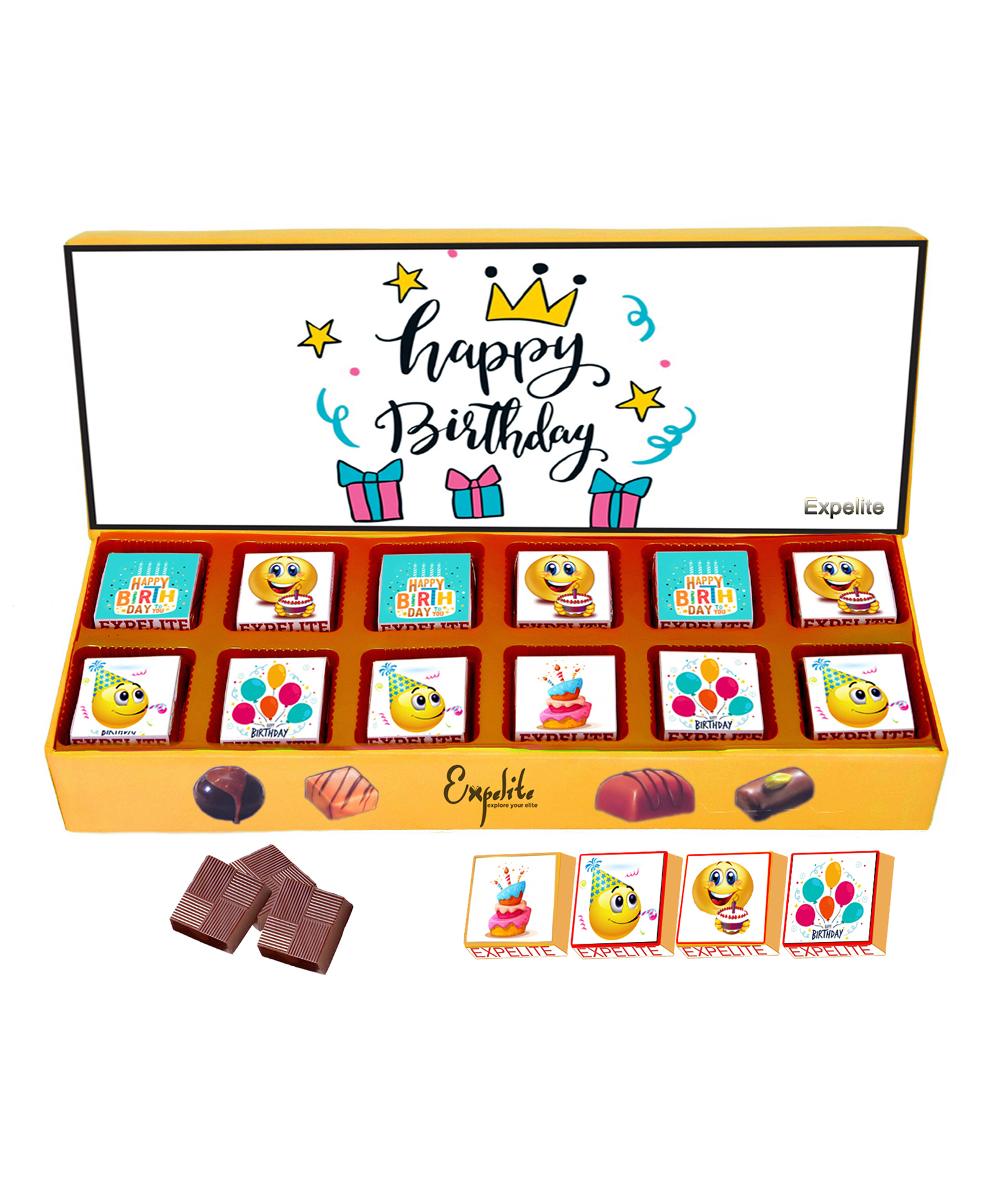 Expelite Happy Birthday Chocolate Box - 500 gm-picture-15