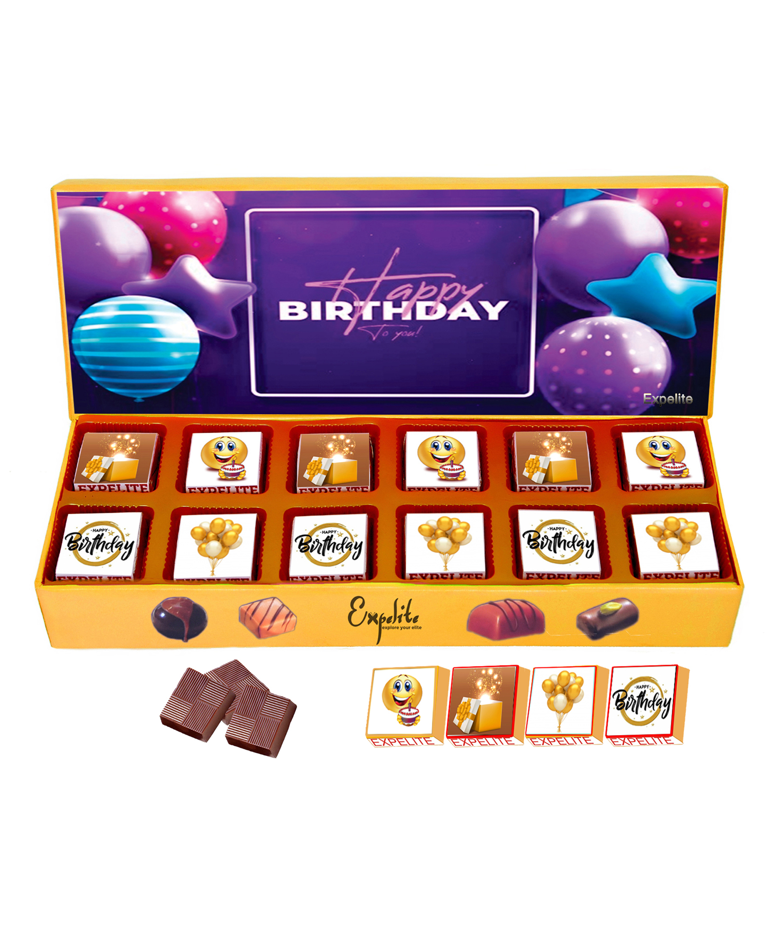 Expelite Chocolate Birthday Gift- 400 gm-image-45