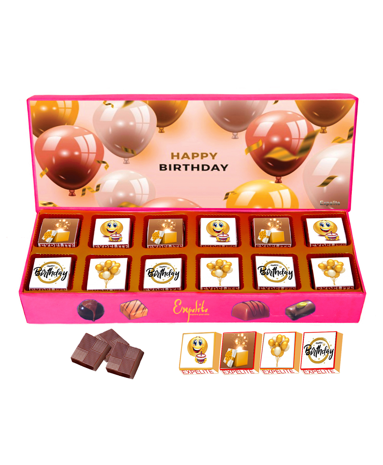 Expelite Chocolate Birthday Gift - 400 gm-image-46