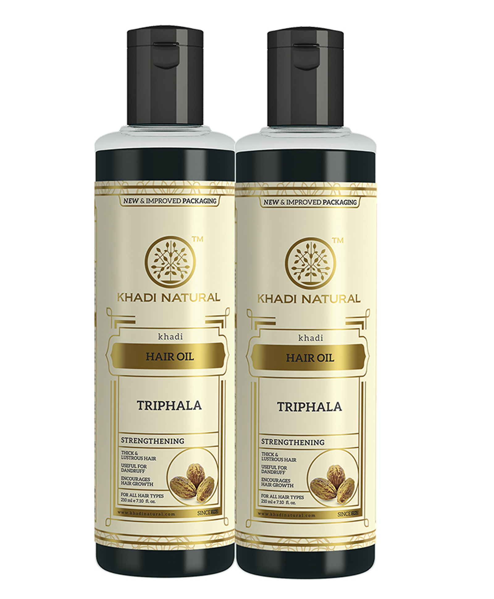 Khadi Natural Trifala Hair Oil Pack Of 2 - 200 ml each Online in India, Buy  at Best Price from  - 9665683