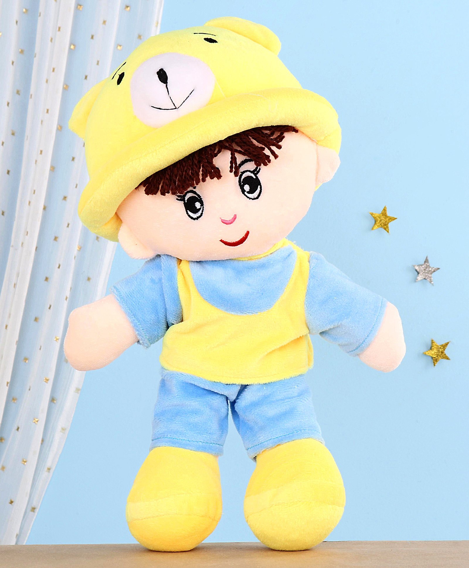 Toytales Addie Boy Soft Toy Yellow Height 35 cm (Colour May Vary)-image-45