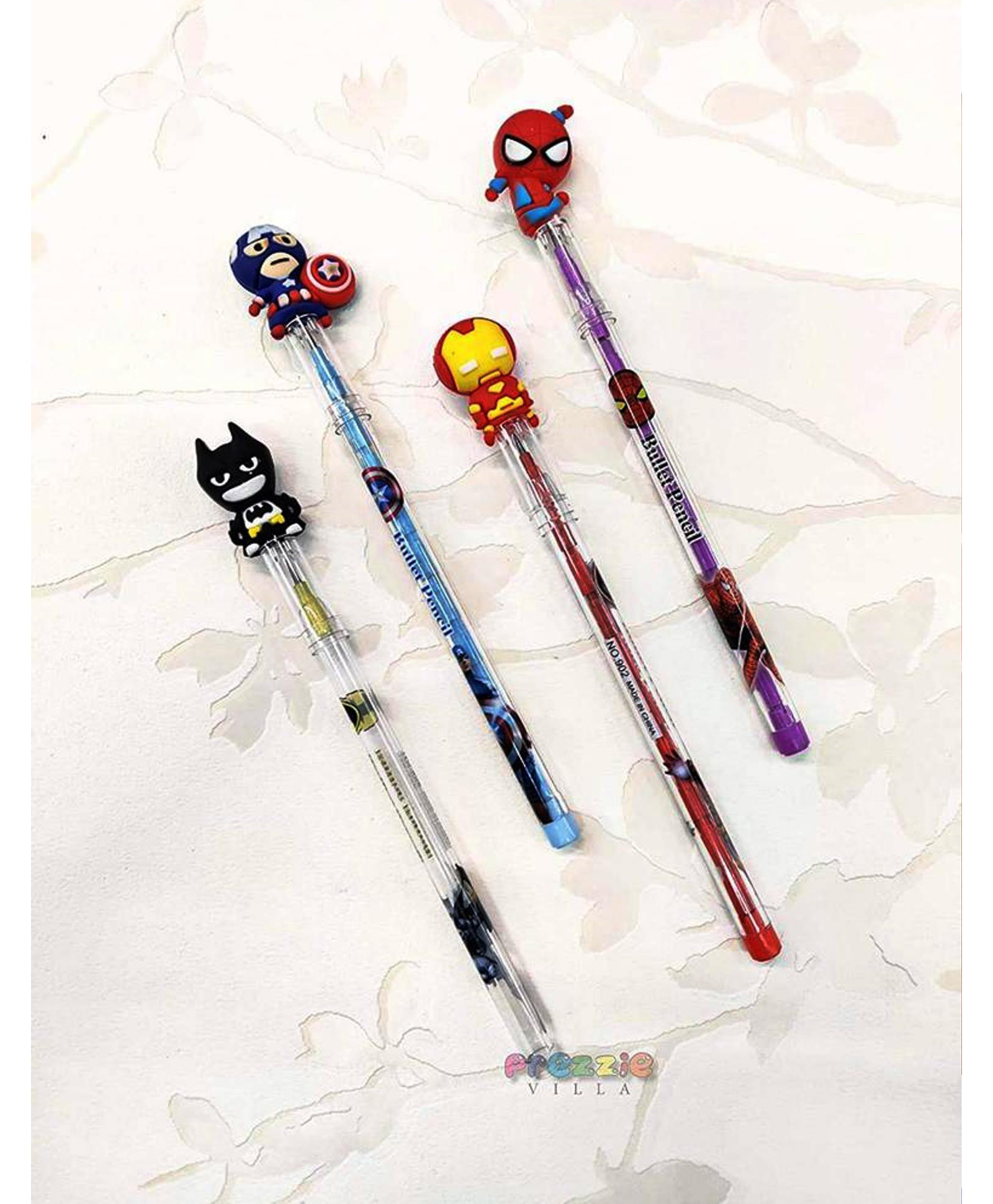 Funcart Lead Pencils With Superhero Design Cap Pack of 4 - Color May Vary-picture-28