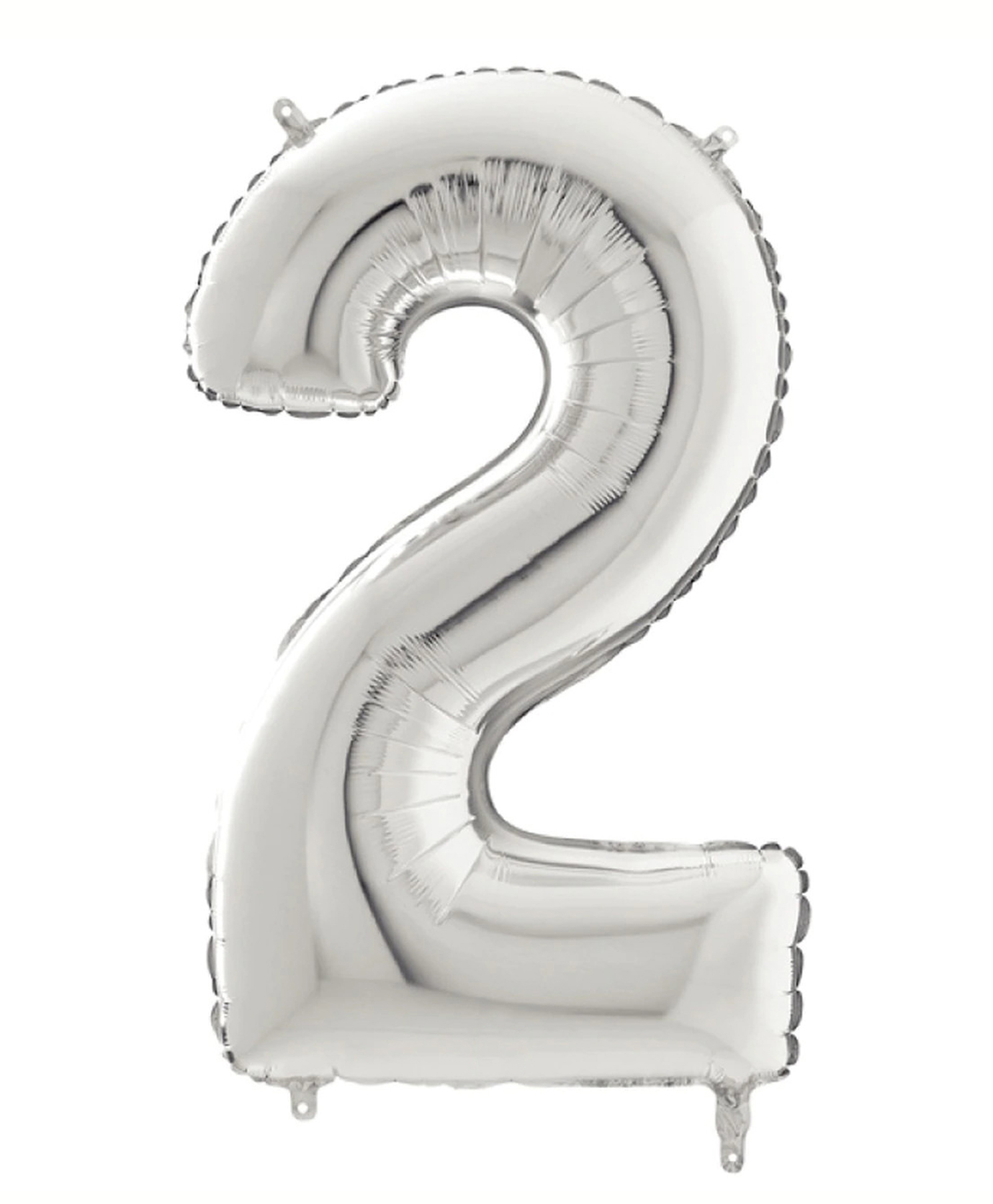 Funcart 2 Number Foil Balloon - Silver-image-37