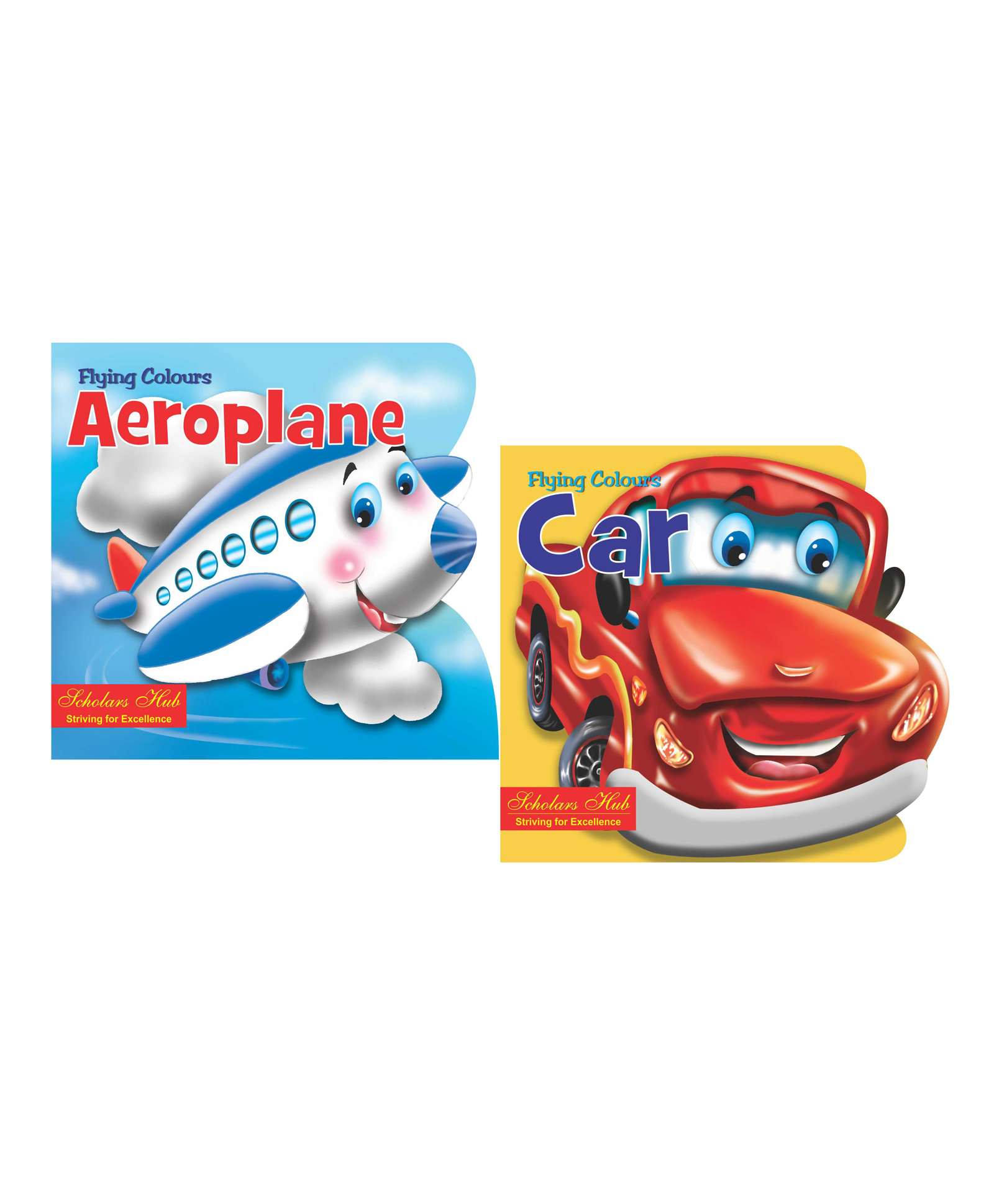 Flying Colours Cut Out Board Book on Cars and Aeroplanes Pack of 2 - English-image-9