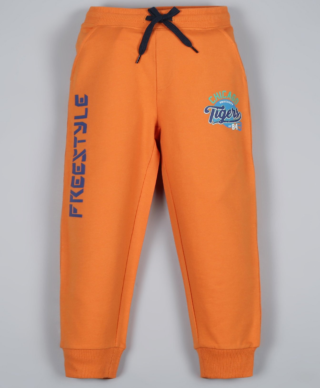 Plum Tree Full Length Freestyle Print Joggers - Orange-picture-19