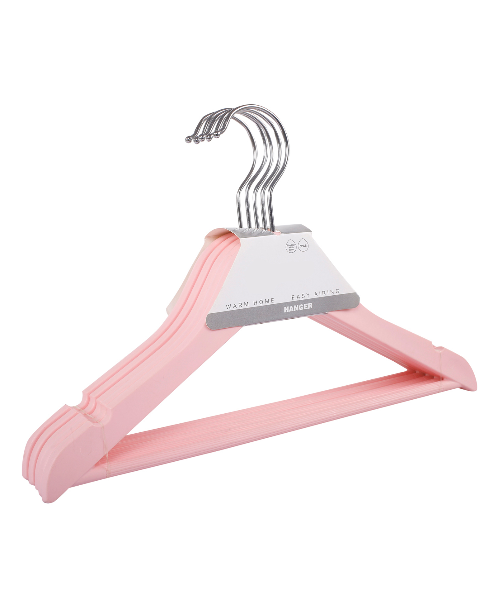 Baby Moo Sturdy Hanger Set of 5 - Pink-picture-39