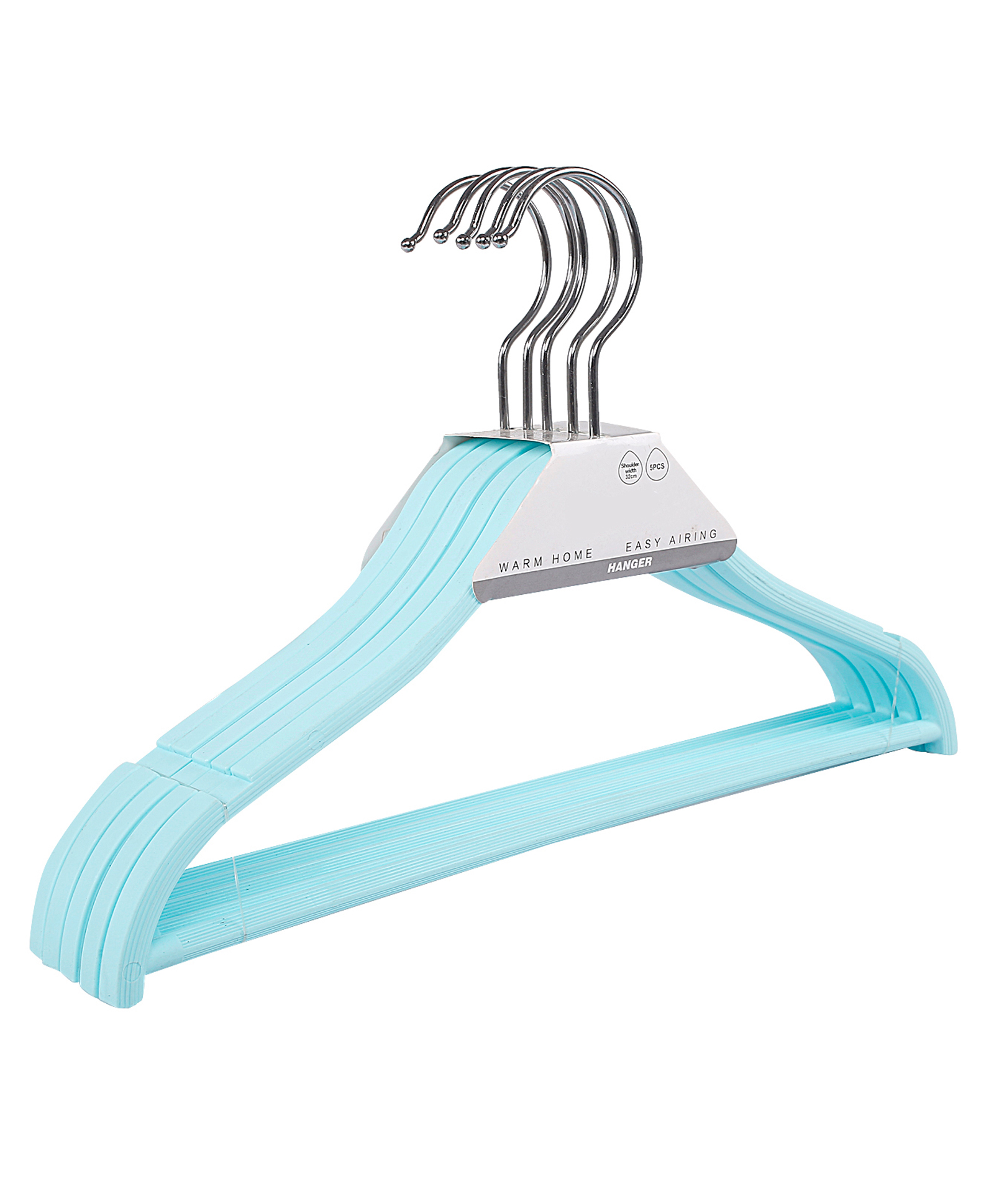 Baby Moo Sturdy Hanger Set of 5 - Light Blue-picture-13