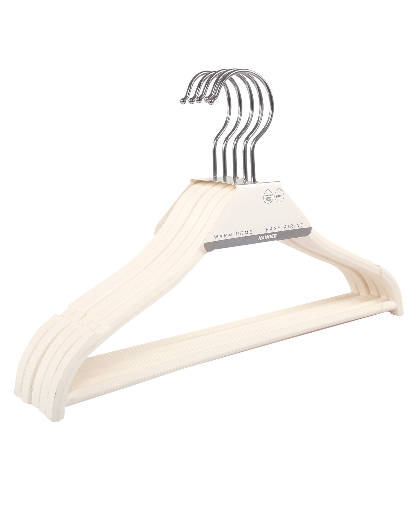 Baby Moo Sturdy Hanger Set of 5 - Off White-picture-43