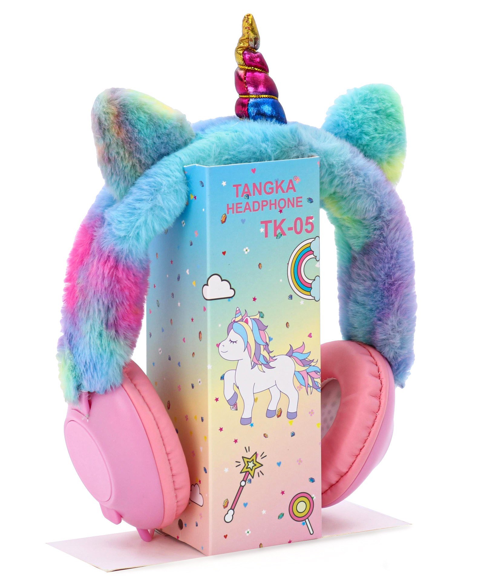 Homeoculture Unicorn Wired Over The Ear Headphone with Mic (Multicolour)