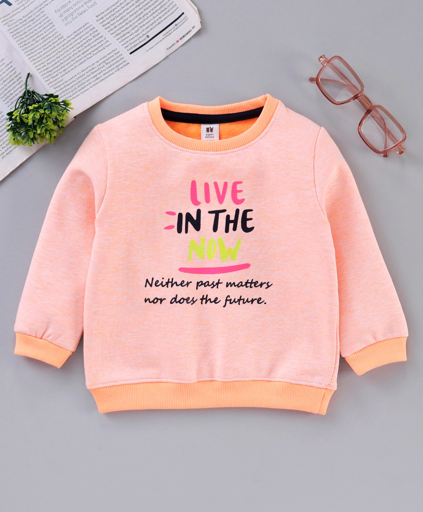ToffyHouse Full Sleeves Sweatshirts - Orange-image-40