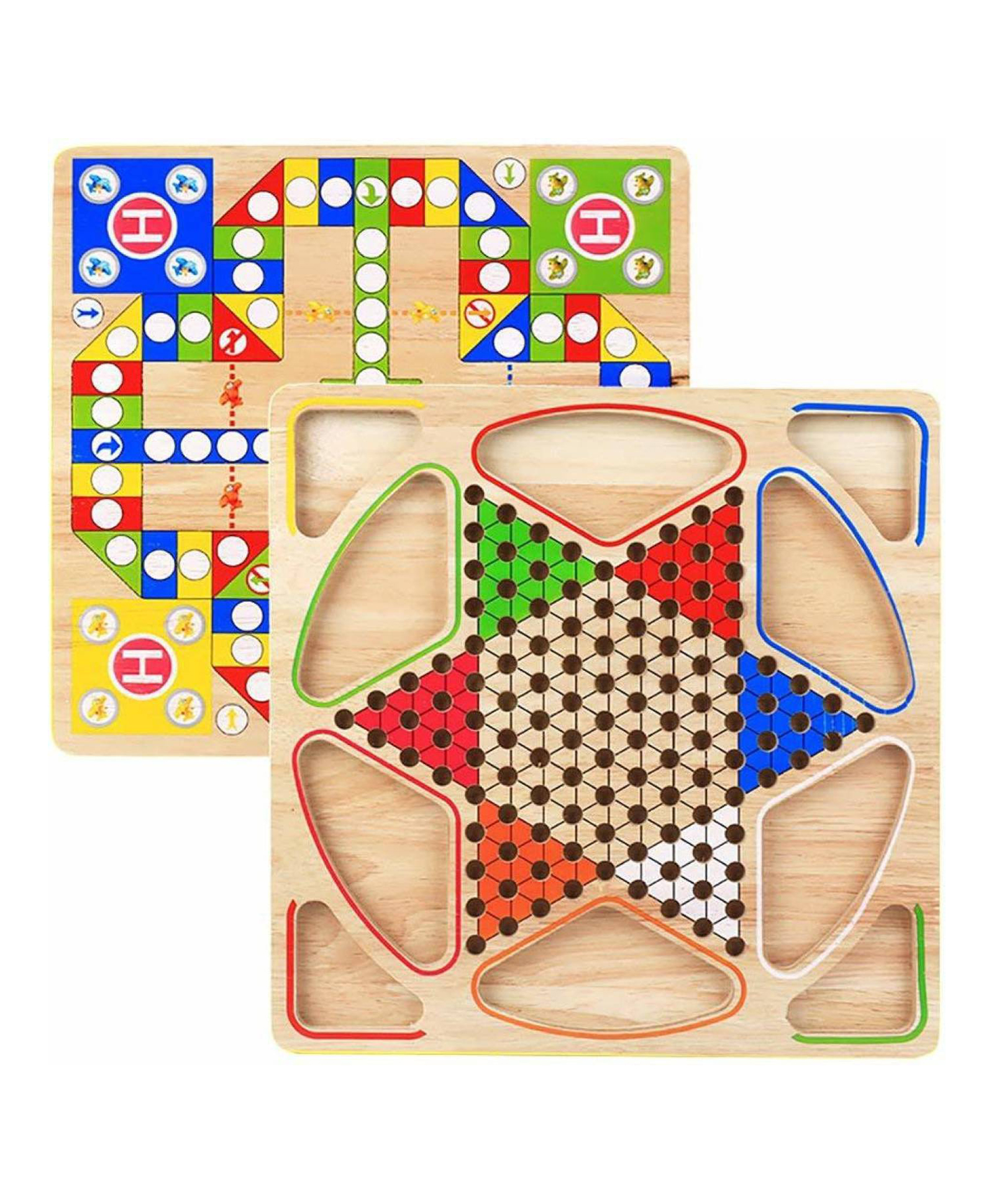 Tinykart 2 In 1 Chinese Checkers And Ludo Wooden Board Game Multicolor Online India Buy Board Games For 3 12 Years At Firstcry Com