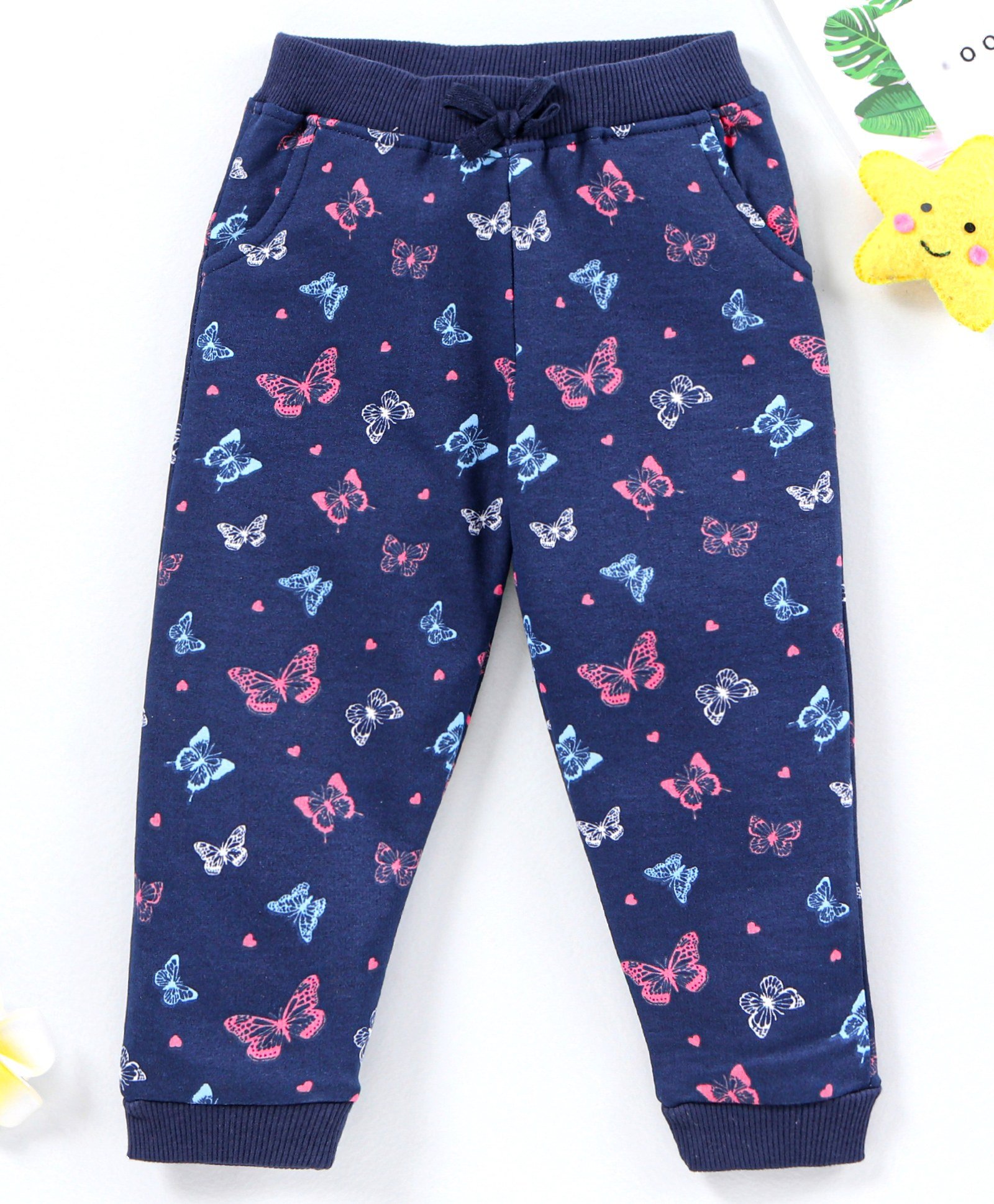 Babyhug Full Length Lounge Pants - Blue-picture-27