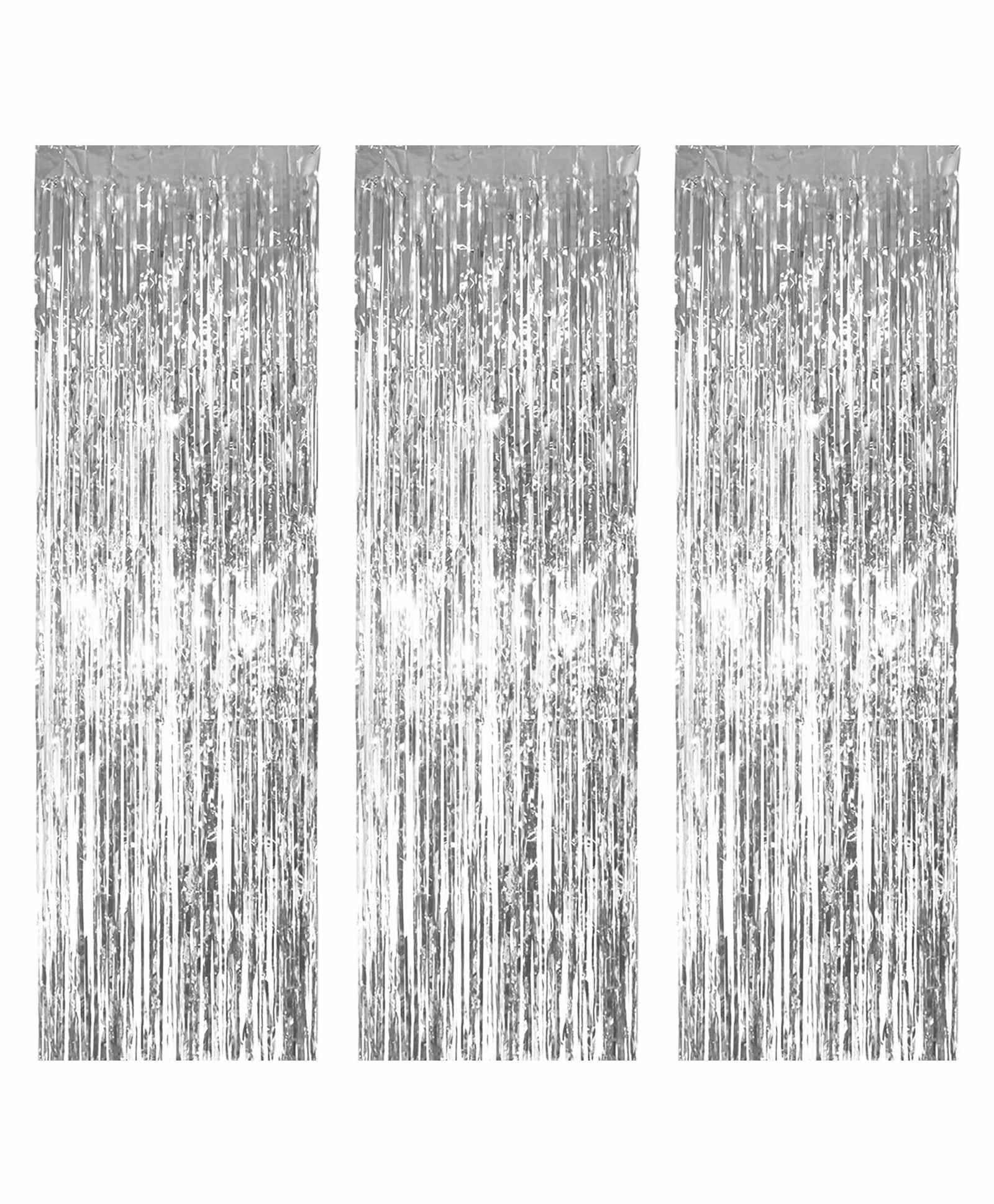 Zyozi Foil Fringe Curtains Photo Backdrop Pack Of 3 Silver Online In India Buy At Best Price From Firstcry Com