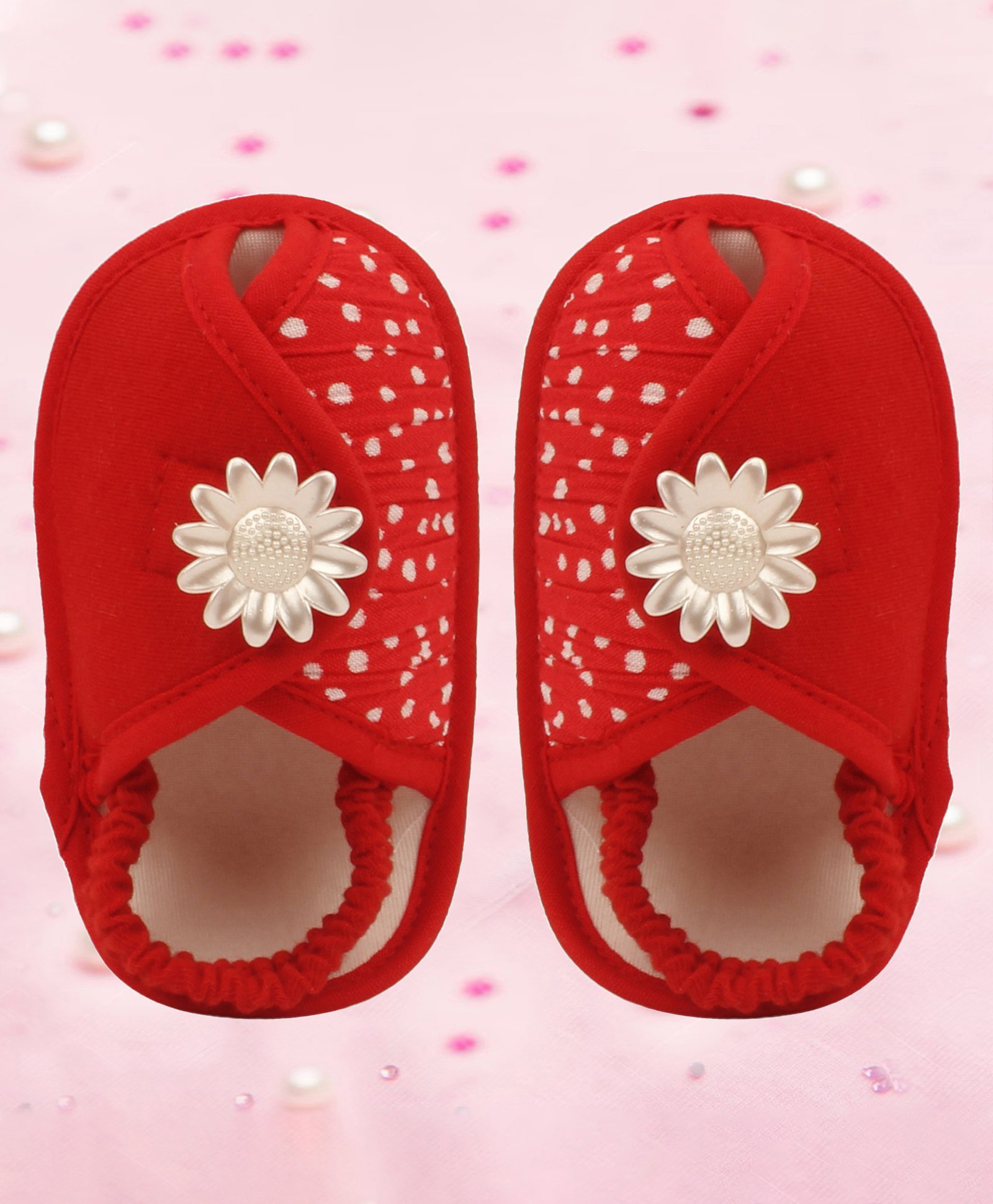 Coco Candy Floral Print Booties - Red-picture-38