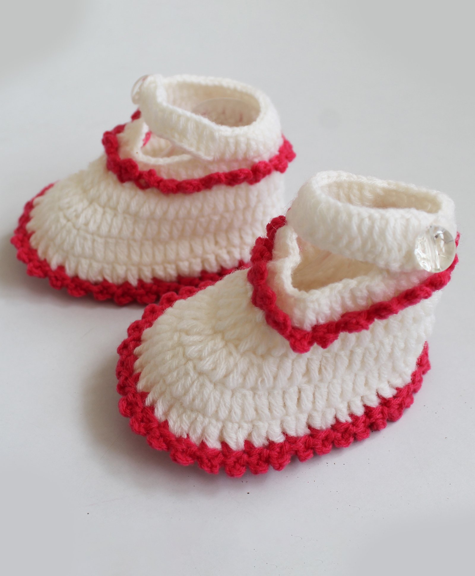 Woonie Color Block Booties - Cream Red-image-31