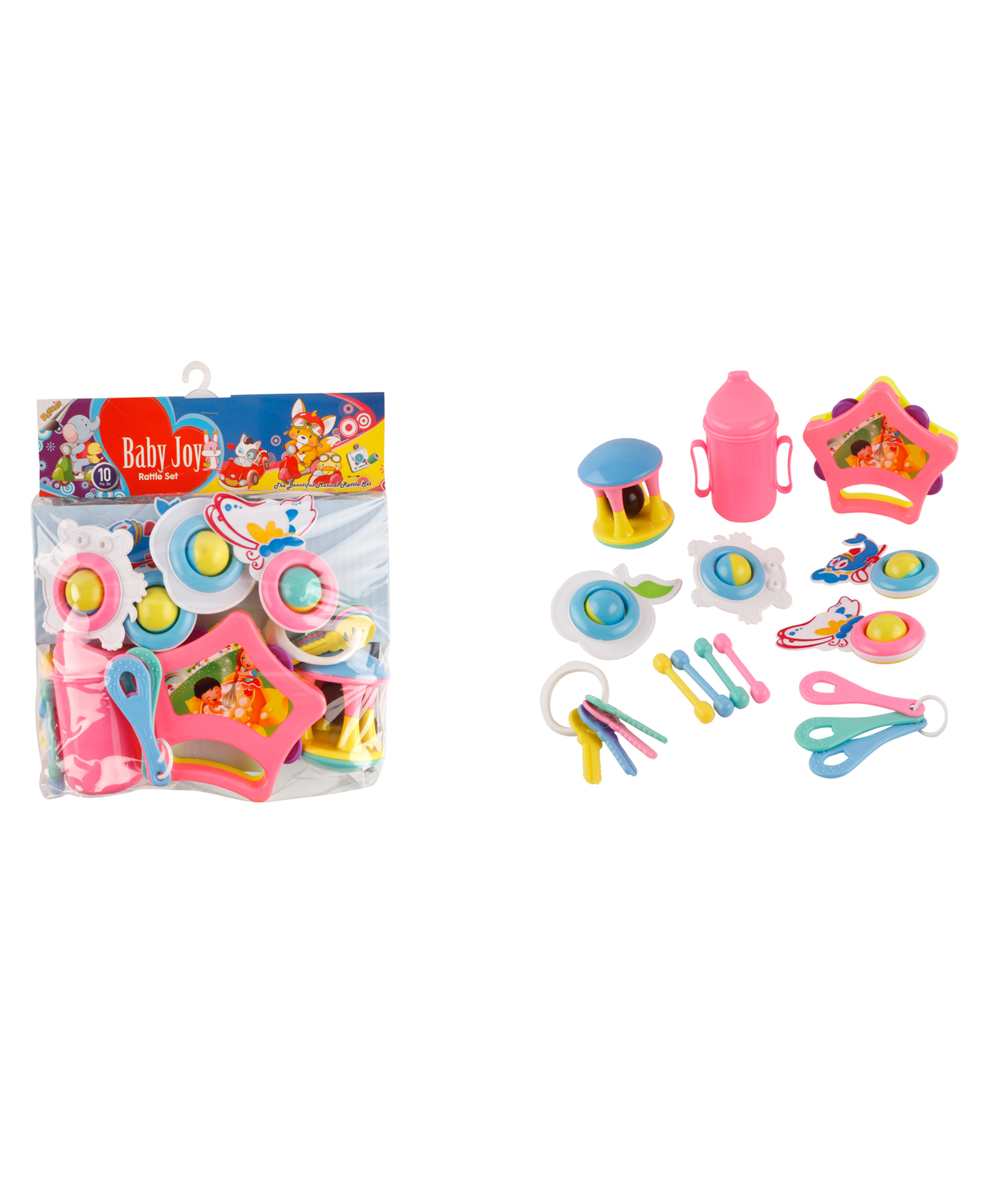 Ratnas Baby Joy Rattle Pack Of 10 - Color May Vary-picture-27