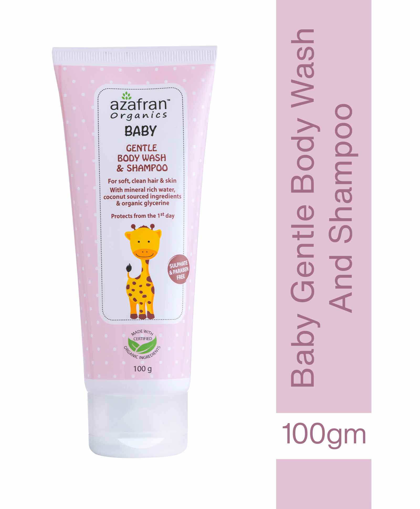 Azafran Baby Gentle Body Wash & Shampoo - 100 gm-image-43