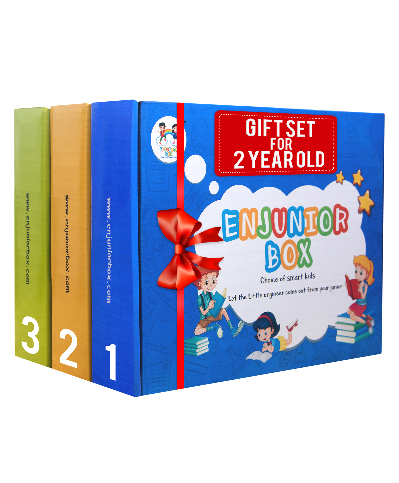 Enjunior Box Educational Activity Game With Puzzles & Role Play Mask Pack of 3 - Yellow Green Blue-image-12