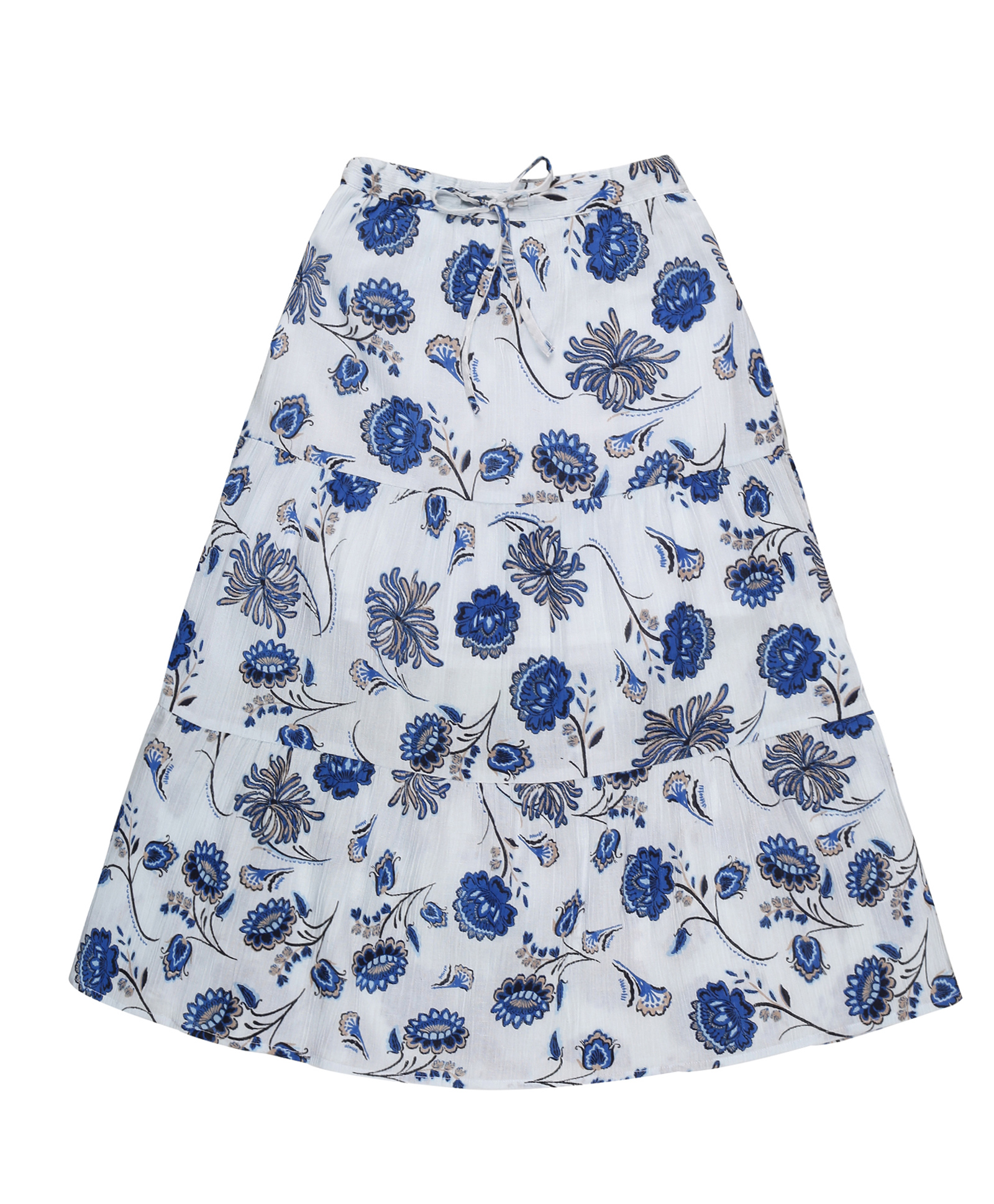 Young Birds Floral Print Skirt - Blue-picture-27