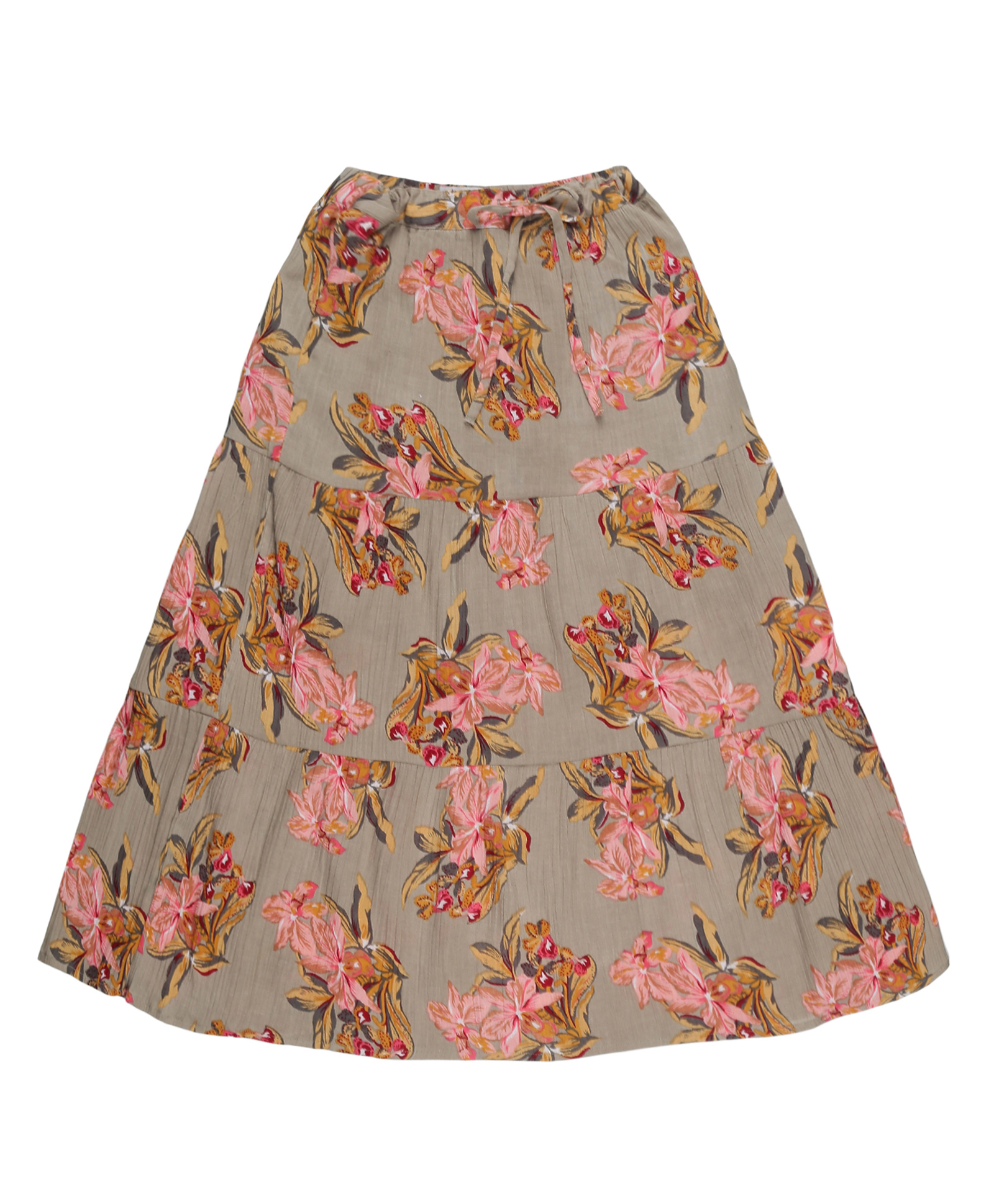 Young Birds Floral Print Skirt - Grey-picture-16
