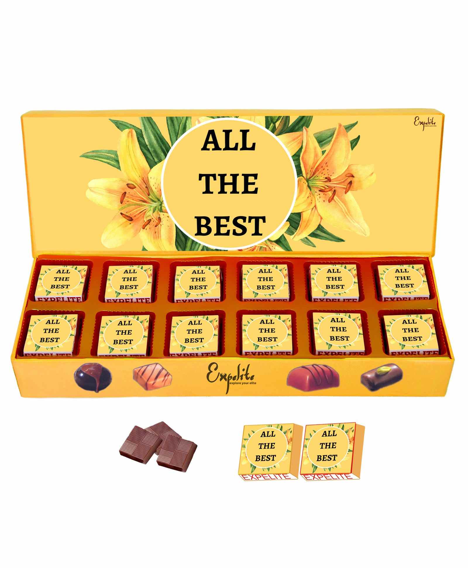 Expelite All The Best Chocolate Gift Box - 200gm-image-1