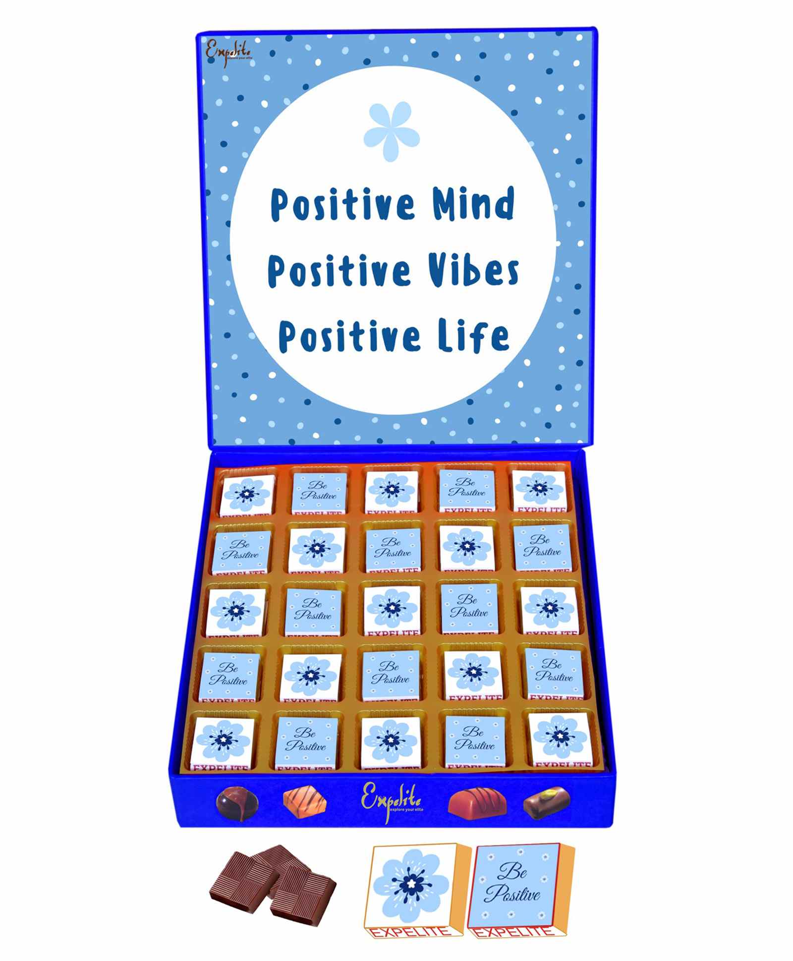 Expelite Be Positive Be Happy Chocolate Gifts Box - 400gm-image-26