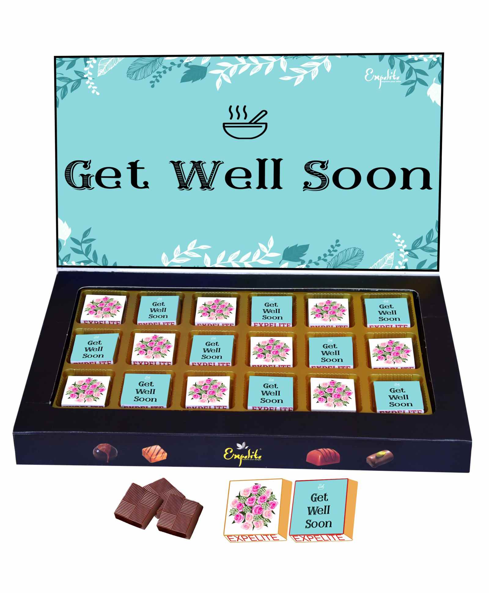 Expelite Get Well Soon Chocolates Gift Box - 300gm-image-23