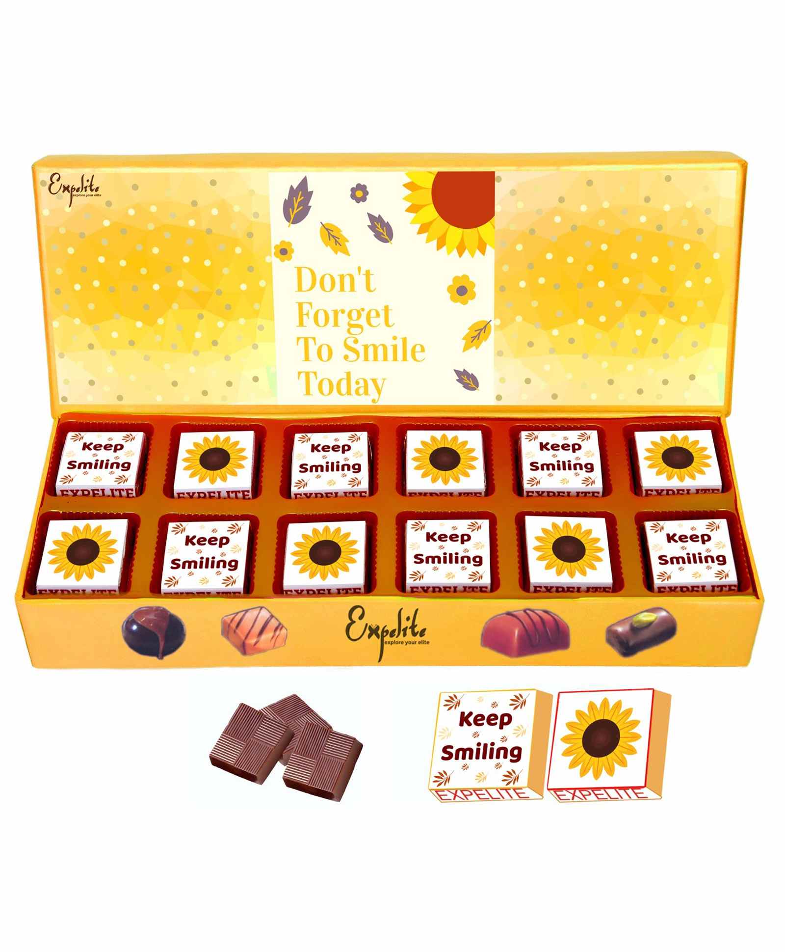 Expelite Don't Forget to Smile Today Chocolate Gift Box - 200 gm-image-42