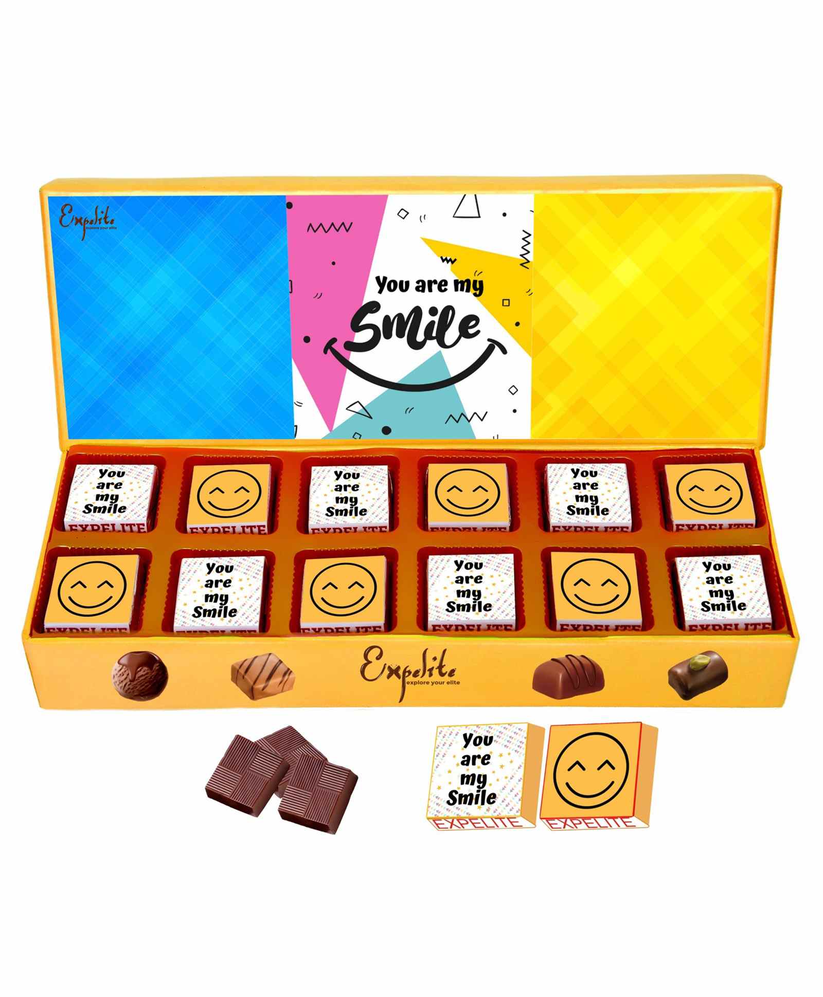 Expelite You Are My Smile Chocolate Gifts Box - 200 gm-image-3