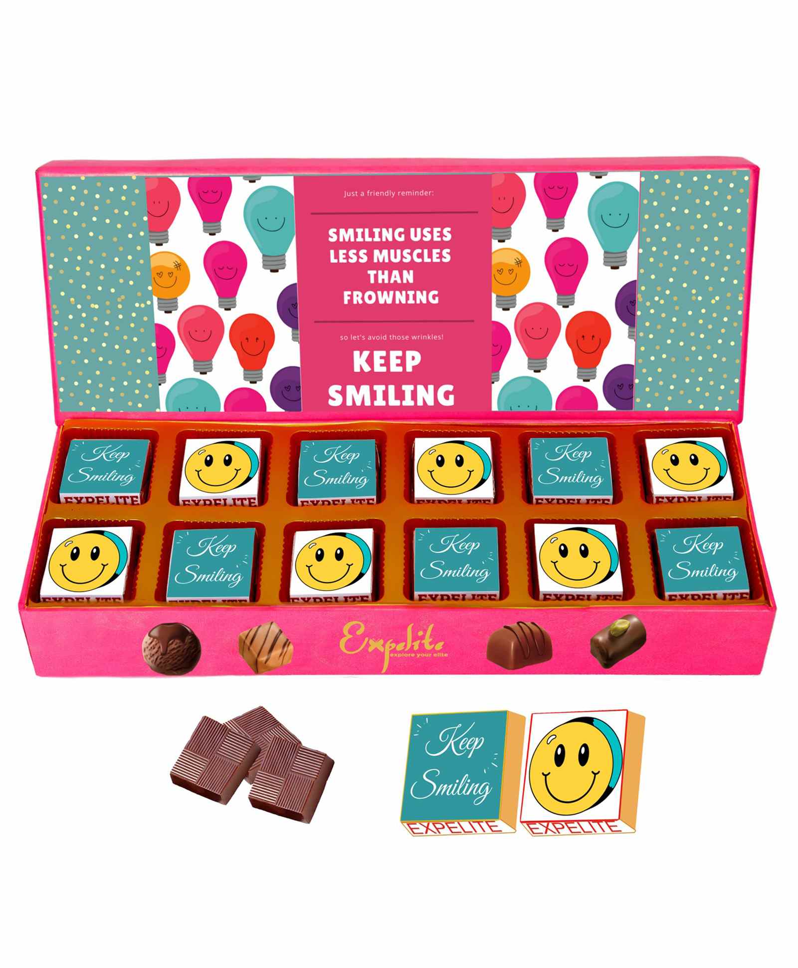 Expelite Keep Smiling Chocolate Gift Box - 200gm-picture-11