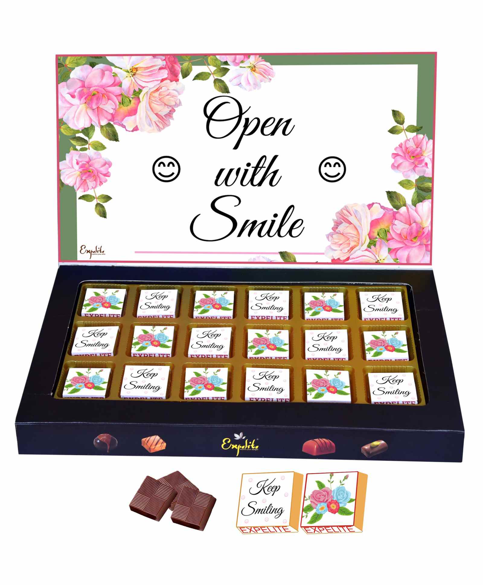 Expelite Keep Smiling Chocolate Gift Box - 300 gm-image-35