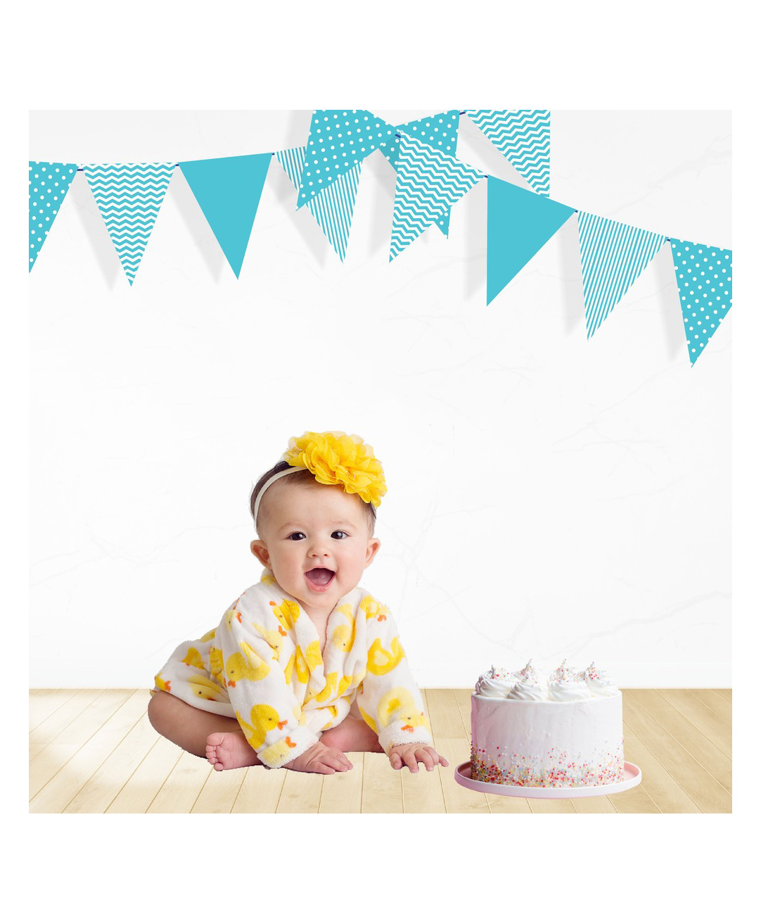 Untumble Triangle Bunting Banner Blue - Length 304 cm-image-27