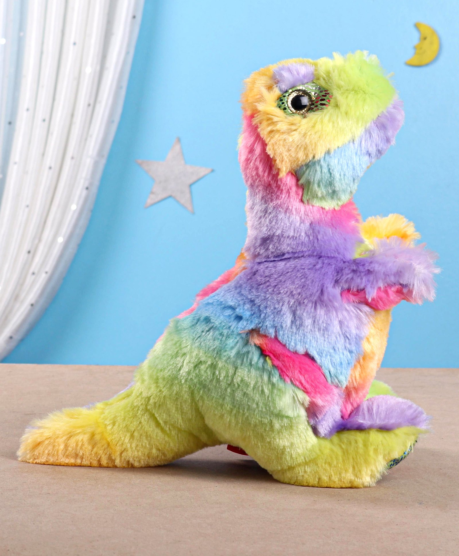 Wild Republic Rainbowkins T-Rex Soft Toy Multicolour - Length 38 cm-image-15