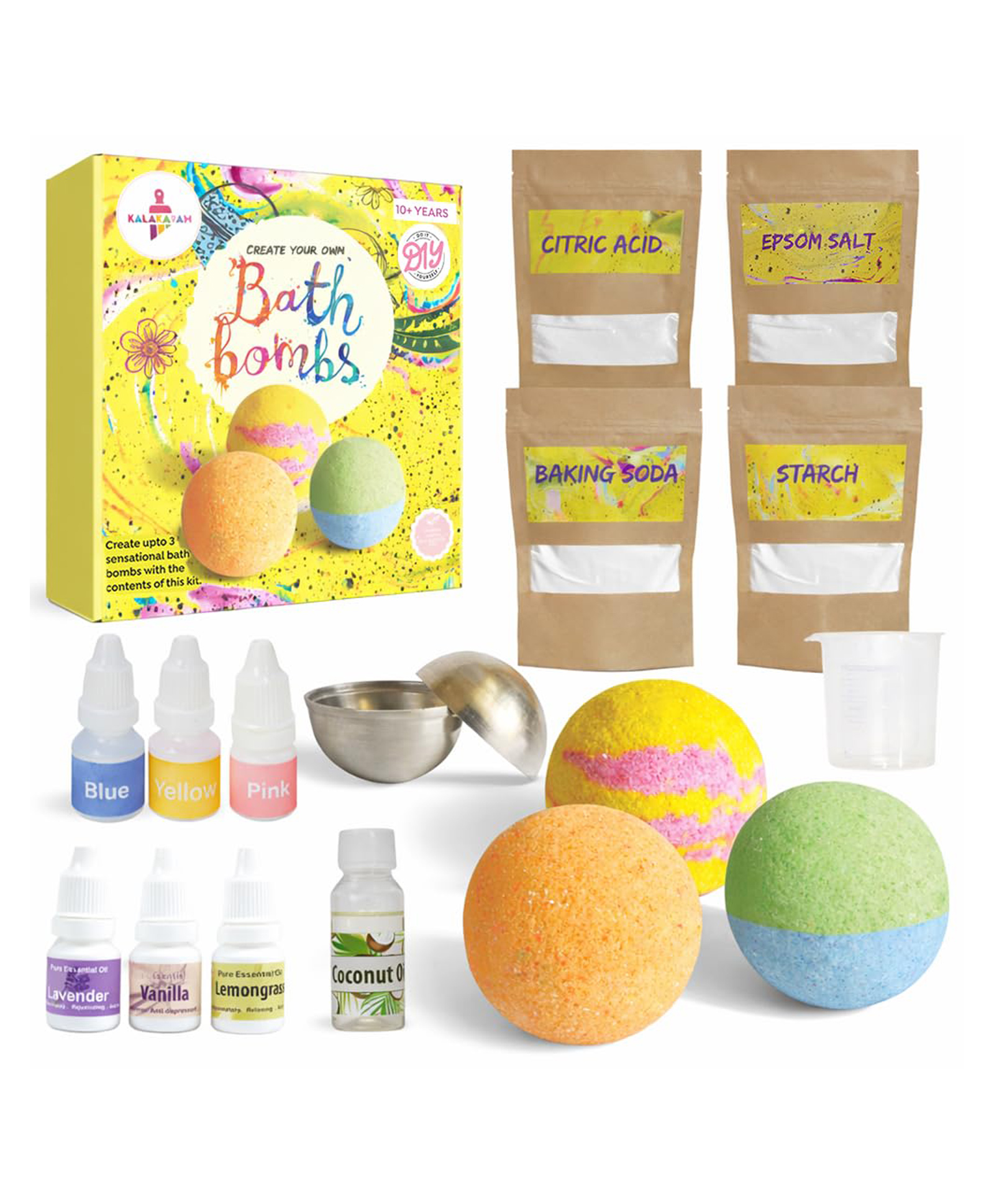 Kalakaram DIY Bath Bombs Kit - Multicolor-picture-10