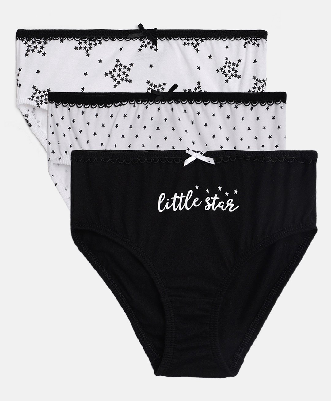 Mackly Pack Of 3 Printed Panties - Black White-picture-38
