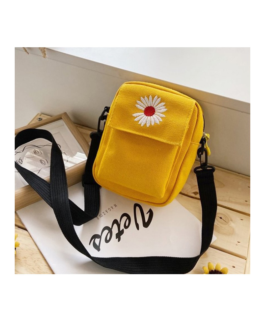 MOMISY Canvas Sling Bag - Yellow-picture-27