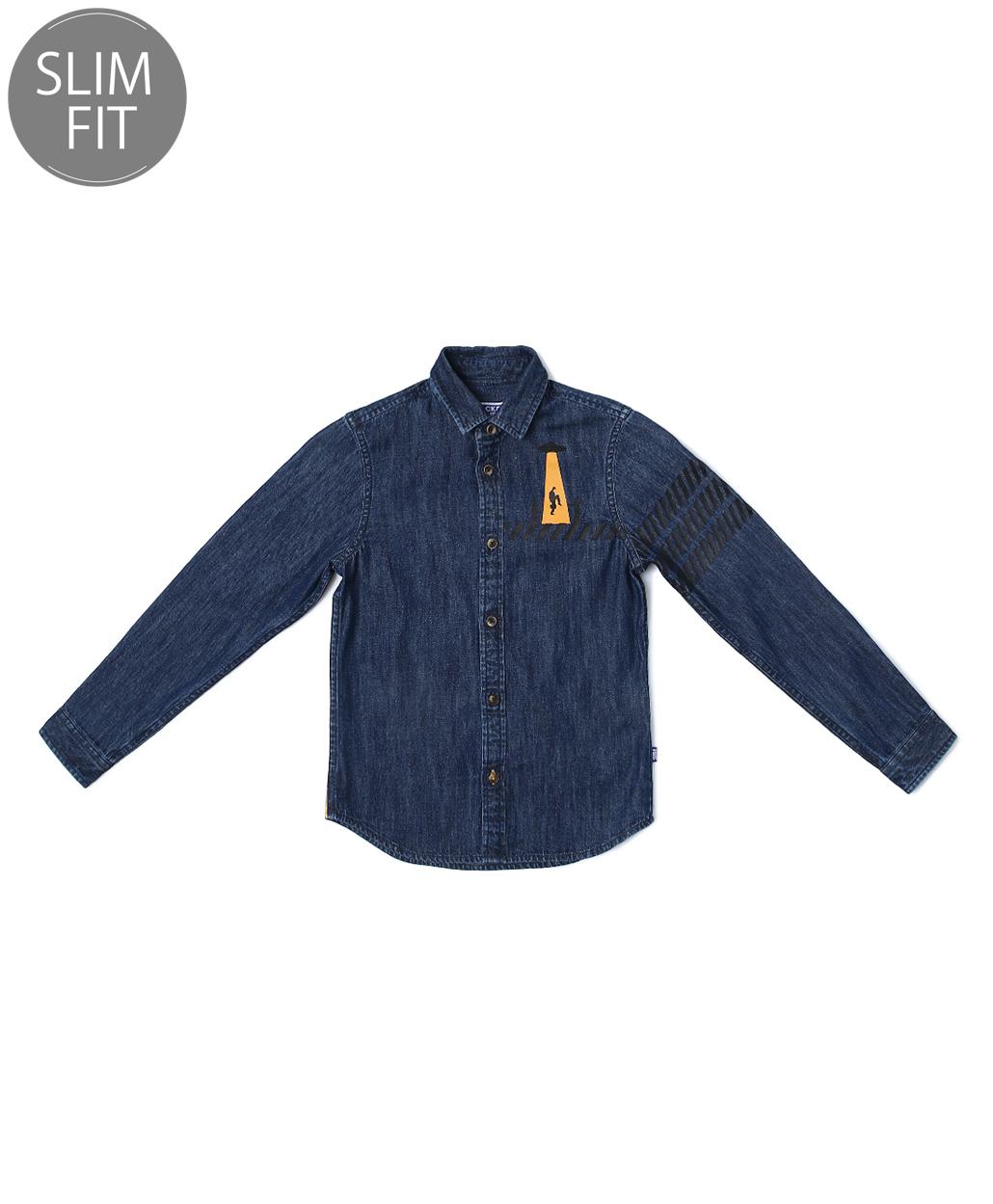Jones Juniors Full Sleeves Denim Shirt 