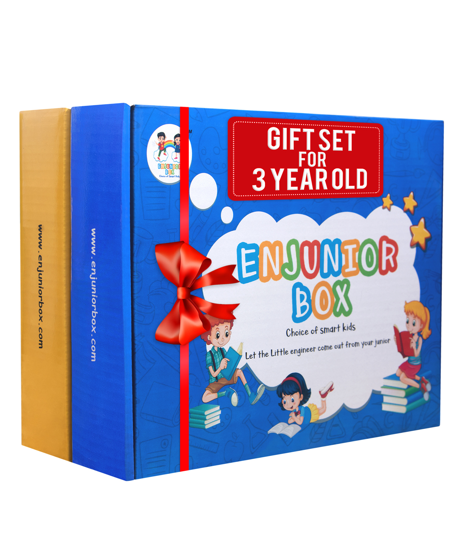 Enjunior Box Educational Activity Game With Puzzles & Activity Flash Cards Pack of 3 - Yellow  Blue-image-35